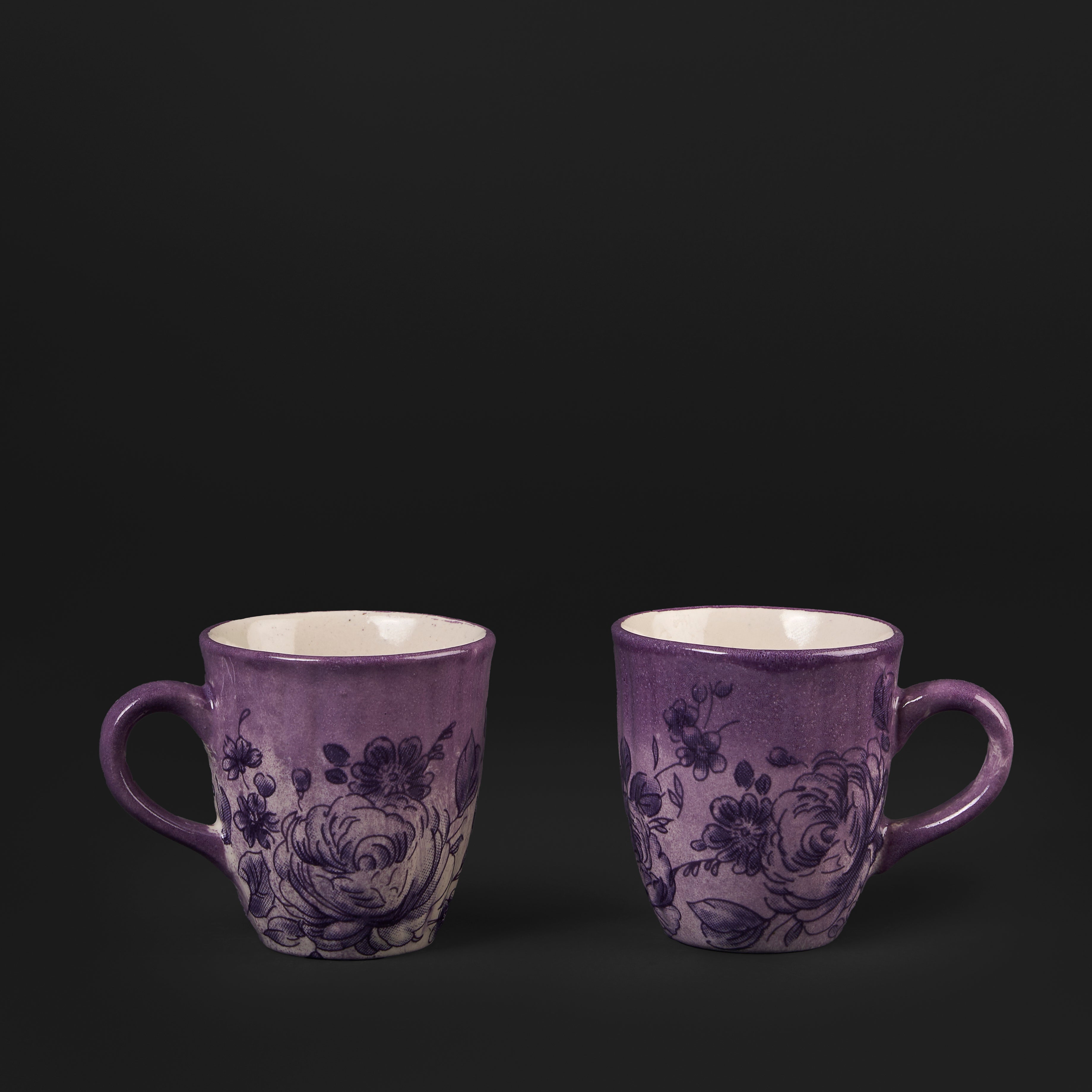 Wild Rose Amethyst Espresso Mug Set