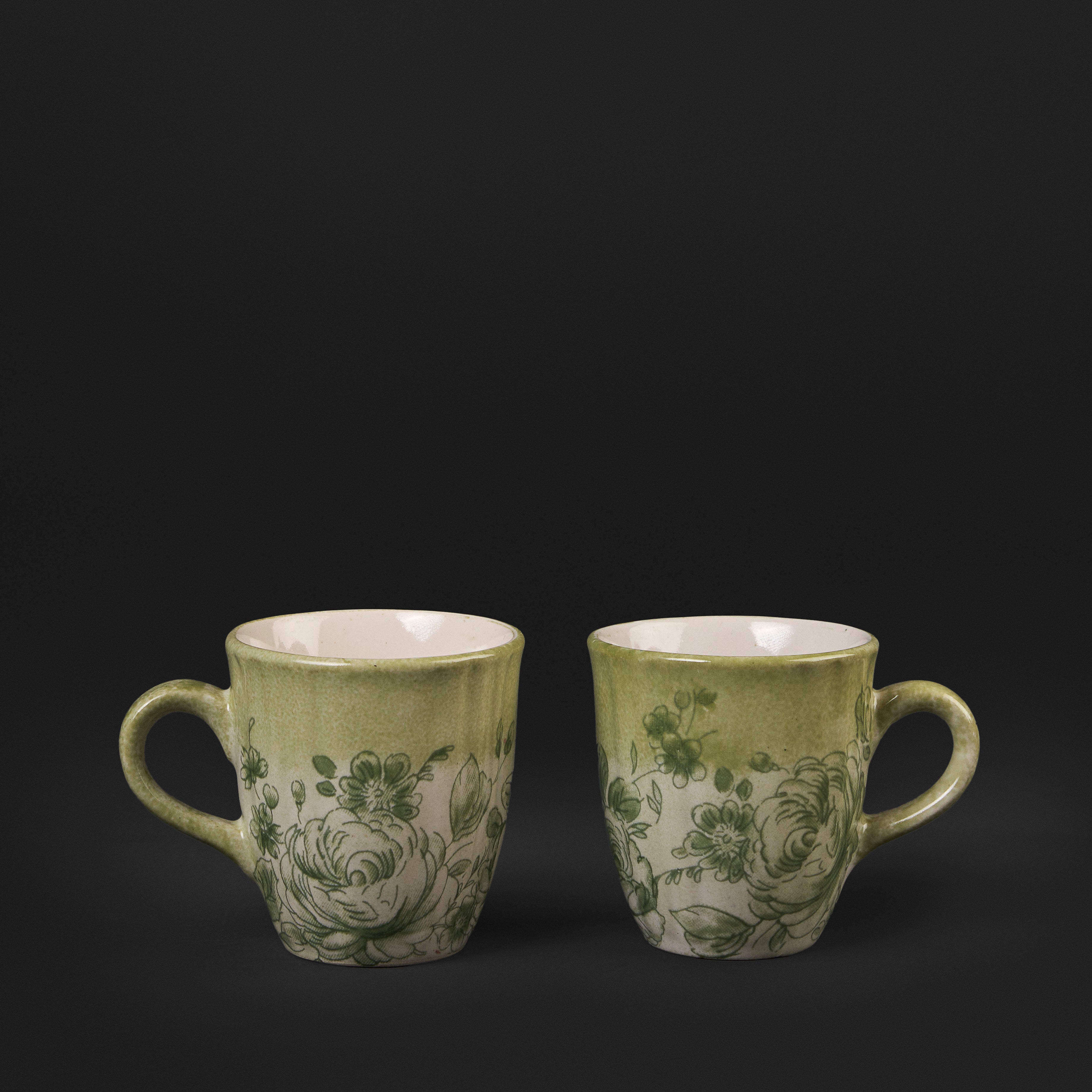 Wild Rose Peridot Espresso Mug Set