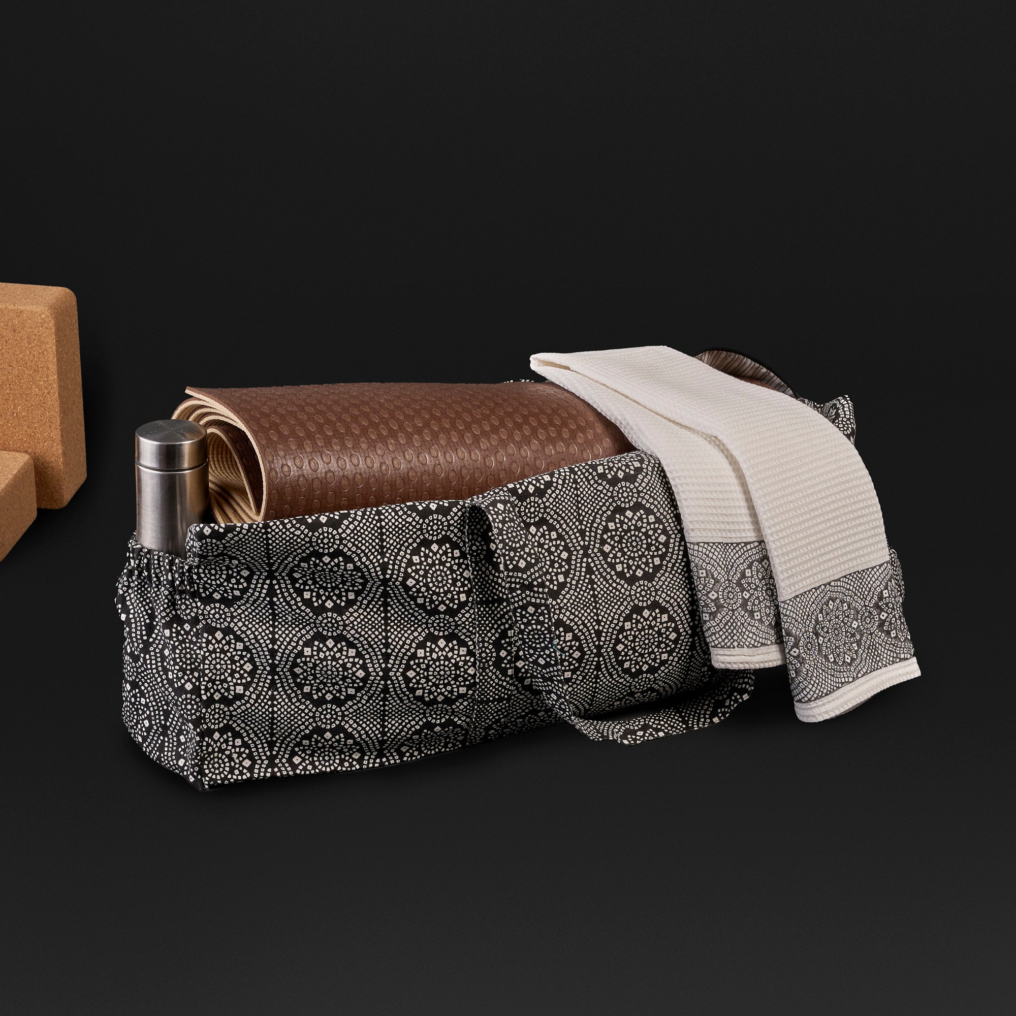 Mosaic Carbon Black Yoga Bag