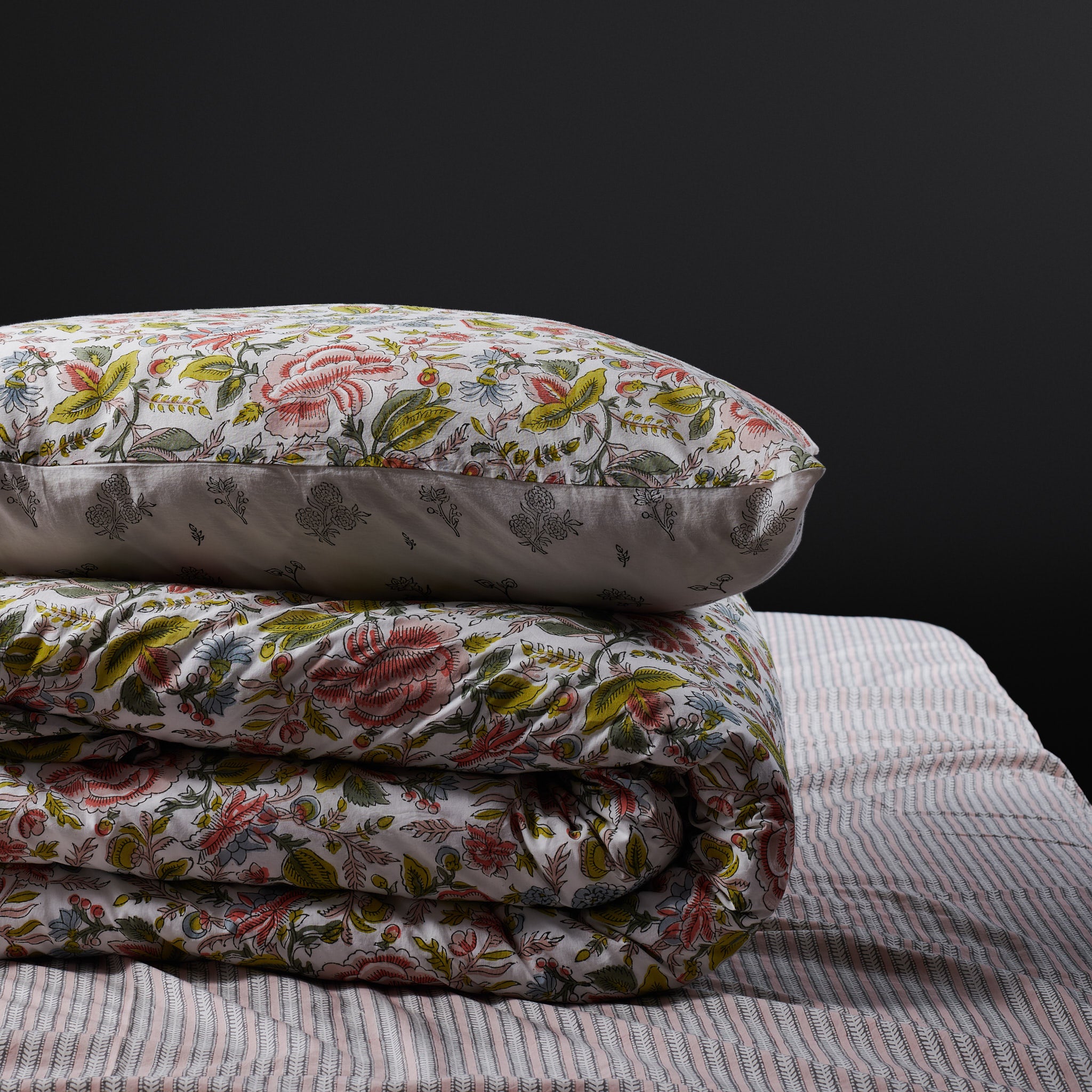 Jamila Rose Reversible Duvet Cover & Pillow Set