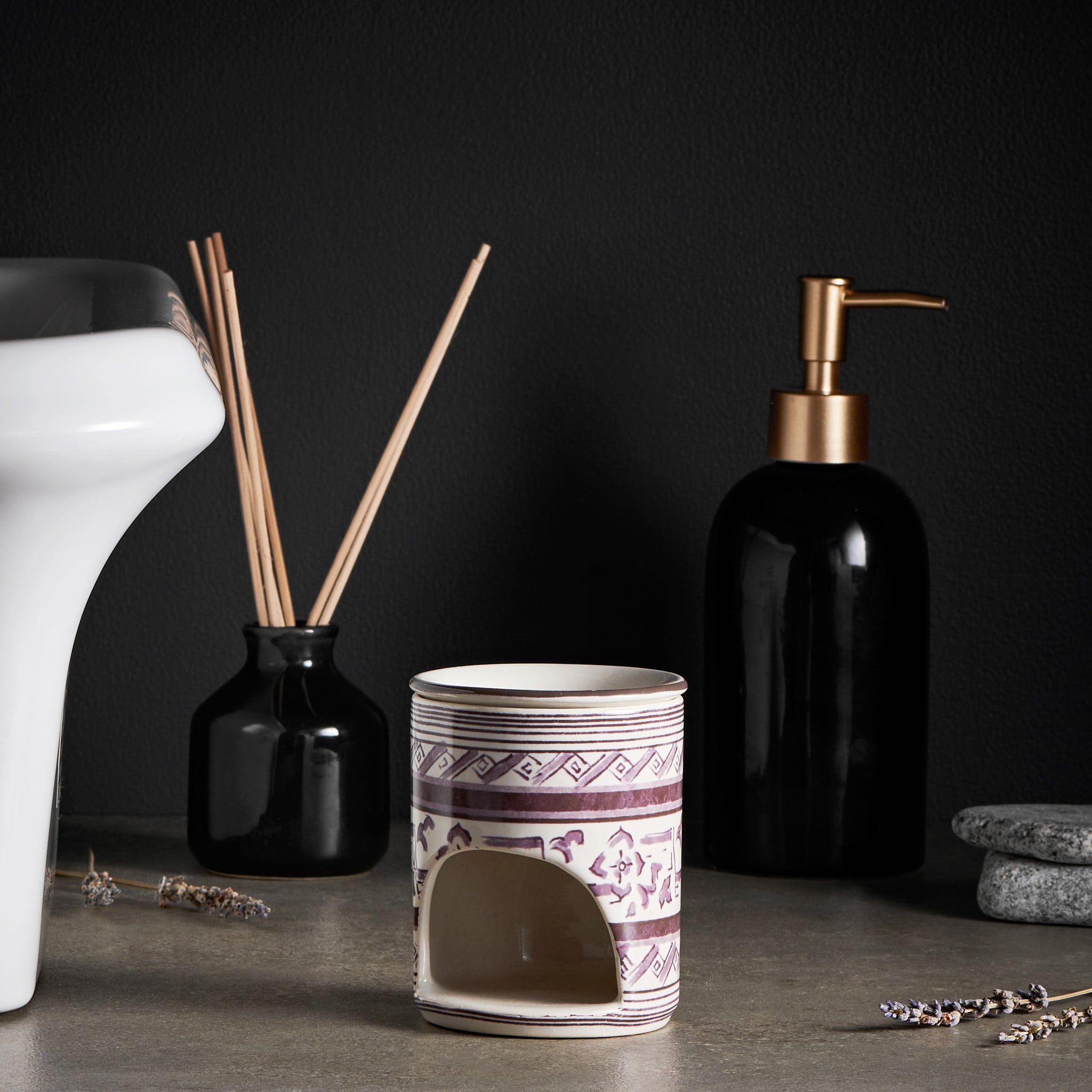 Tula Charcoal Grey Ceramic Diffuser