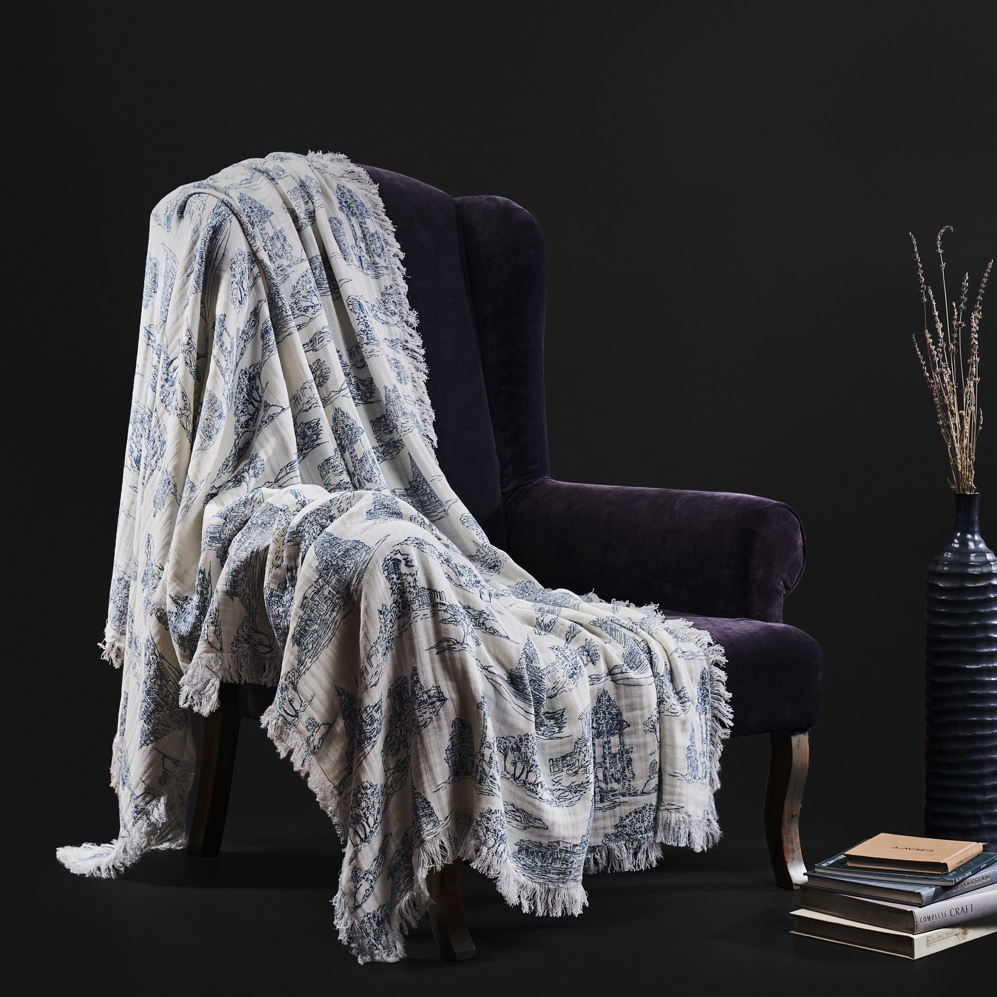 Vedika Indigo Throw