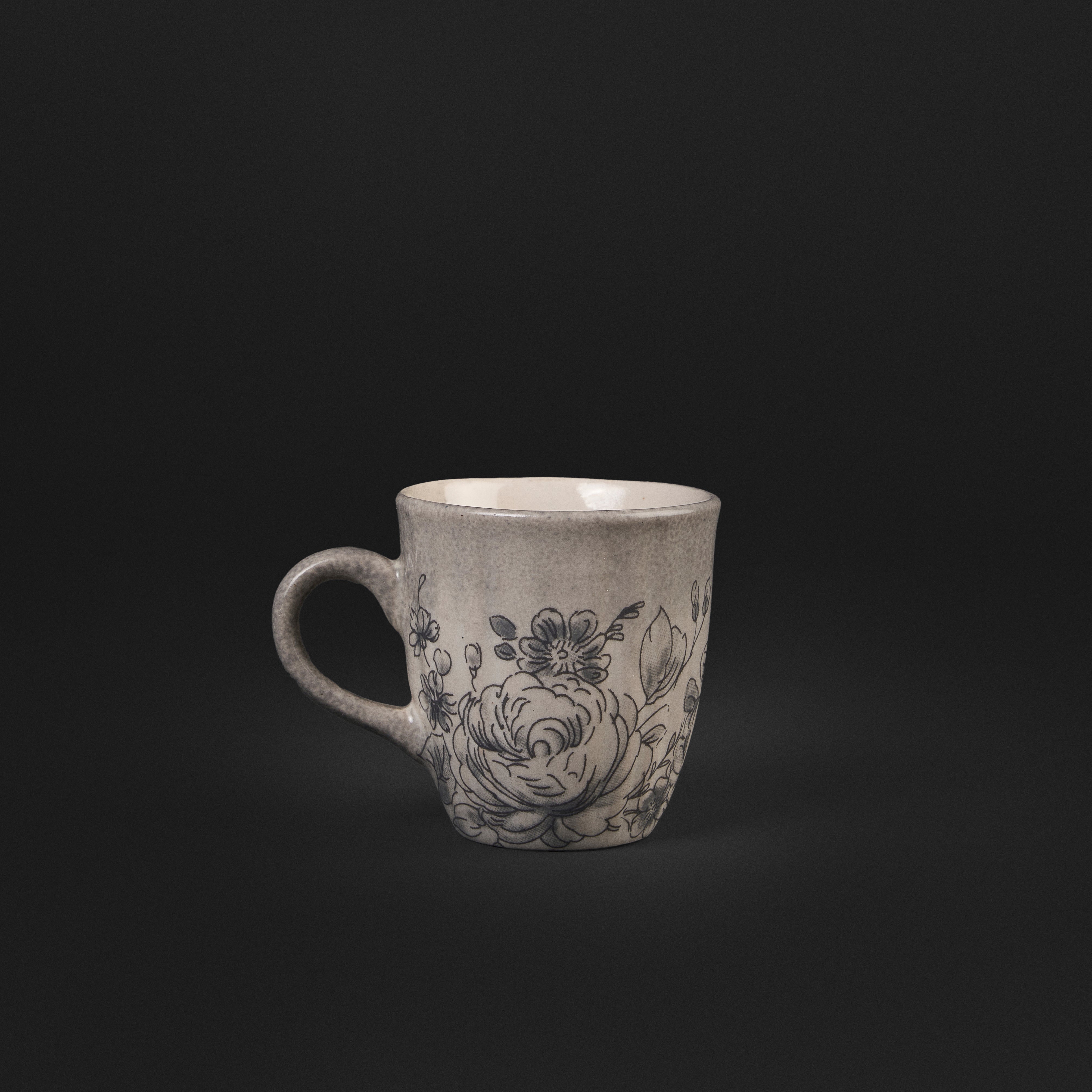 Wild Rose Onyx Espresso Mug Set