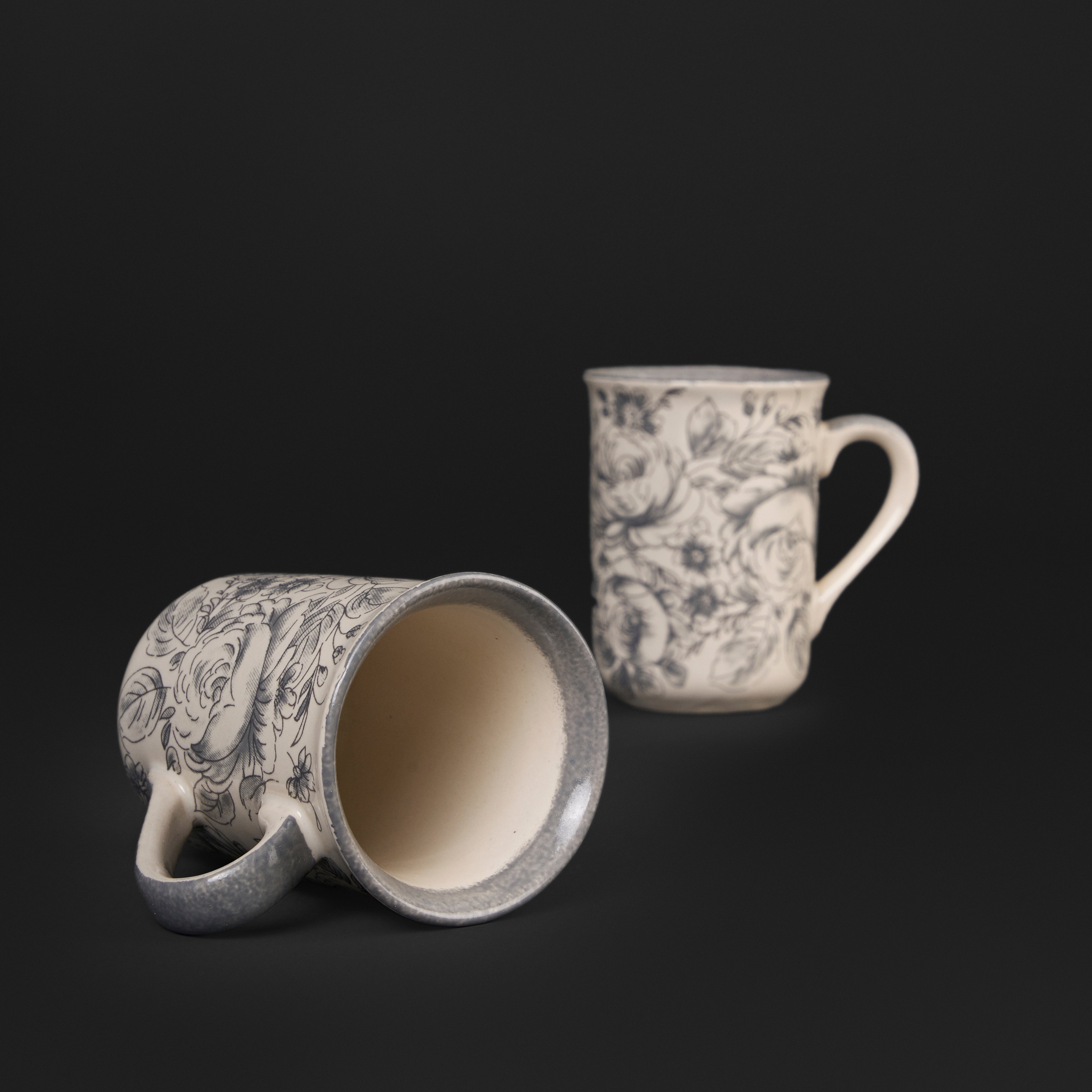 Wild Rose Onyx Mug & Small Dish Set