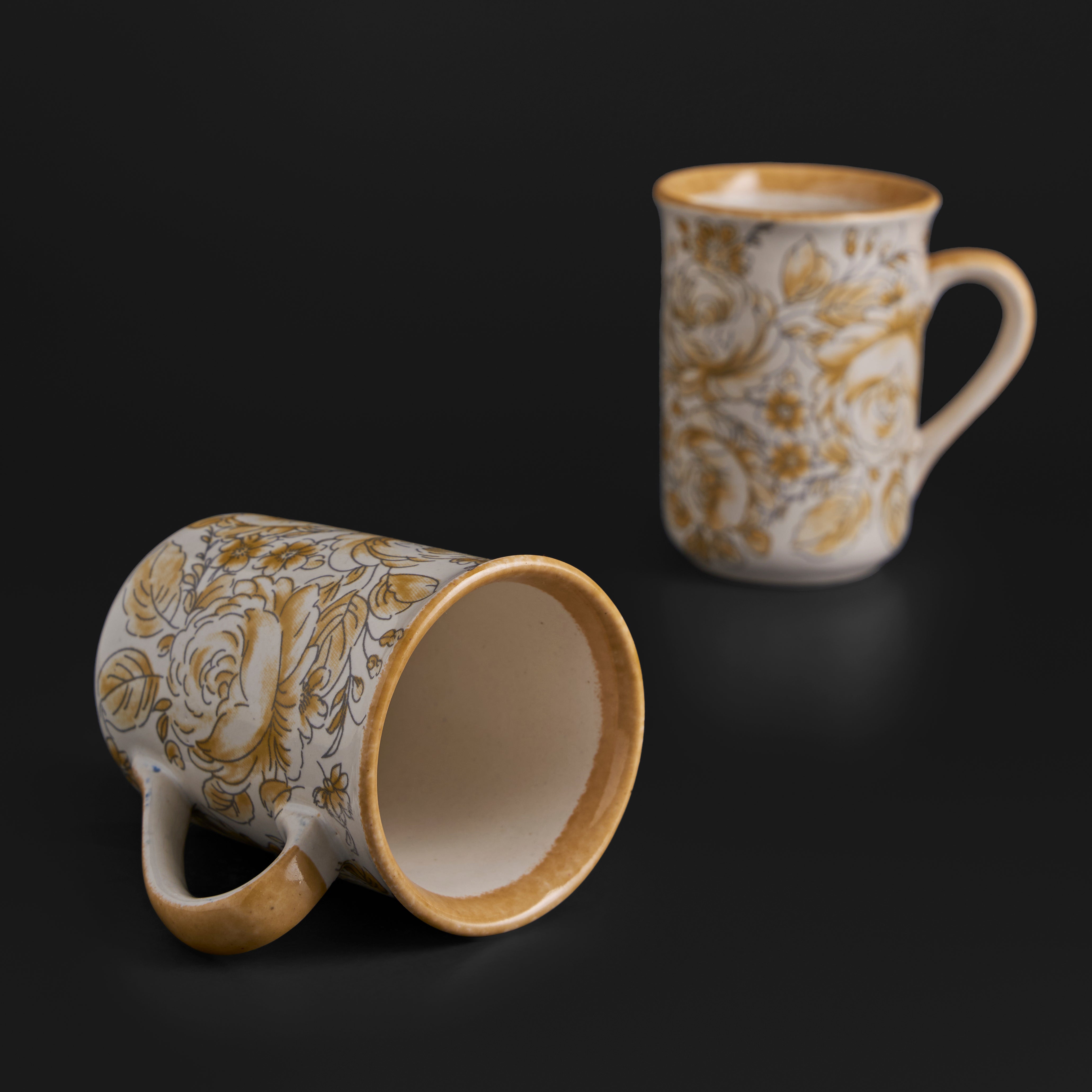 Wild Rose Topaz Mug & Small Dish Set