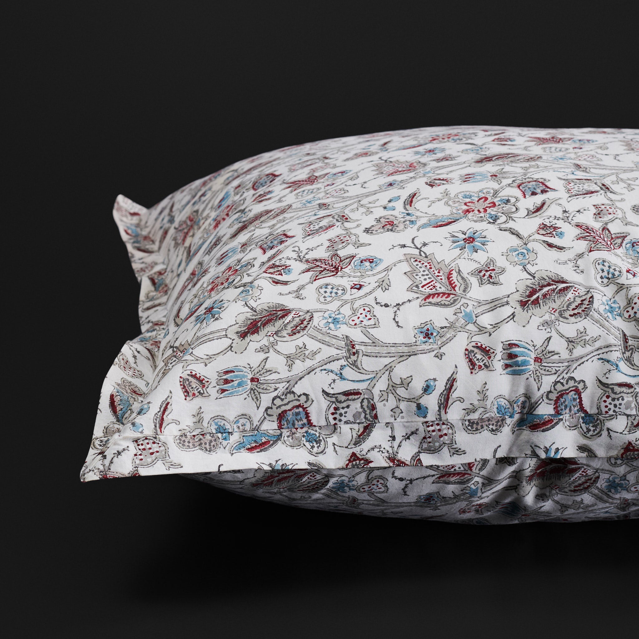 Guldasta Crimson Euro Pillow Sham