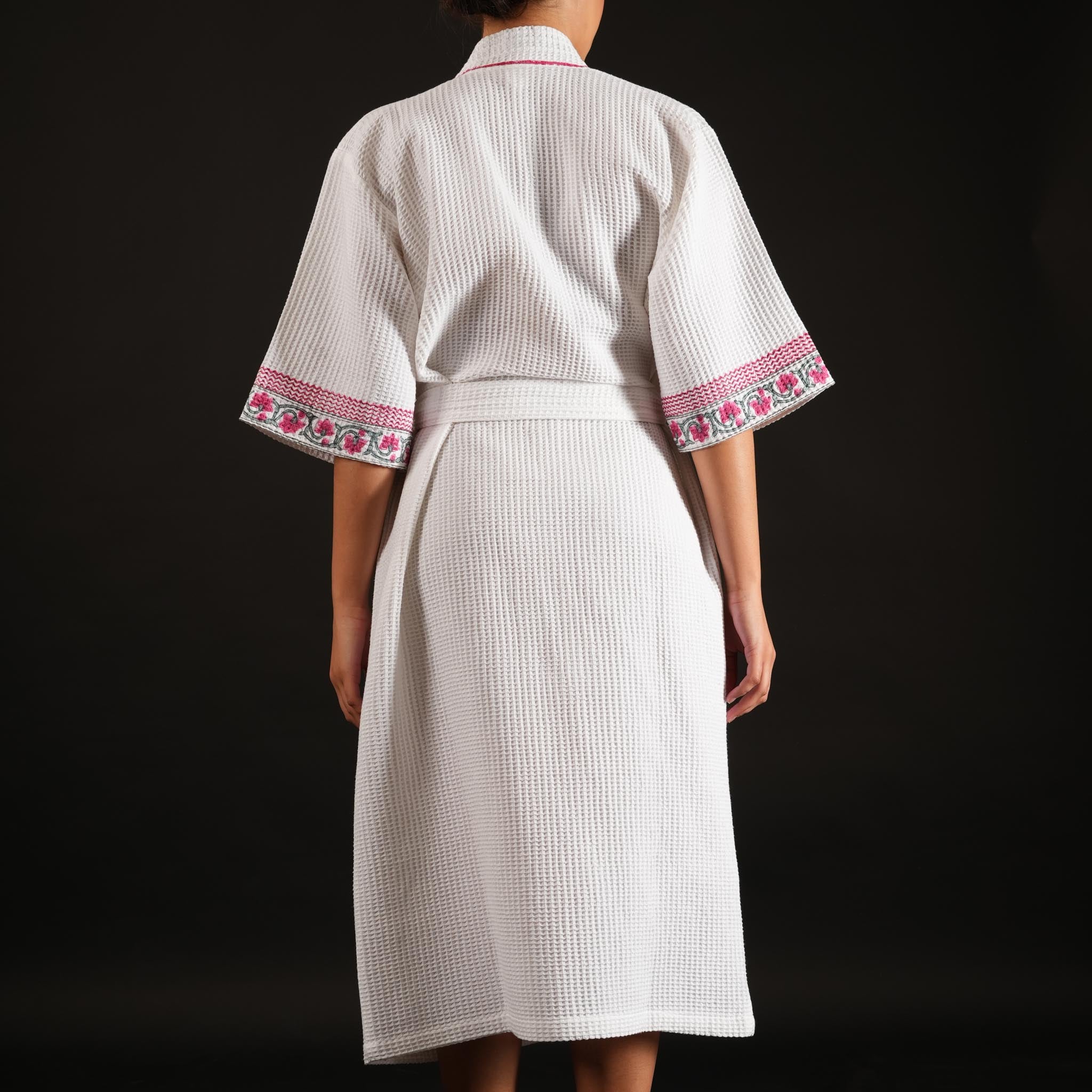 Ruhi Raspberry Bathrobe