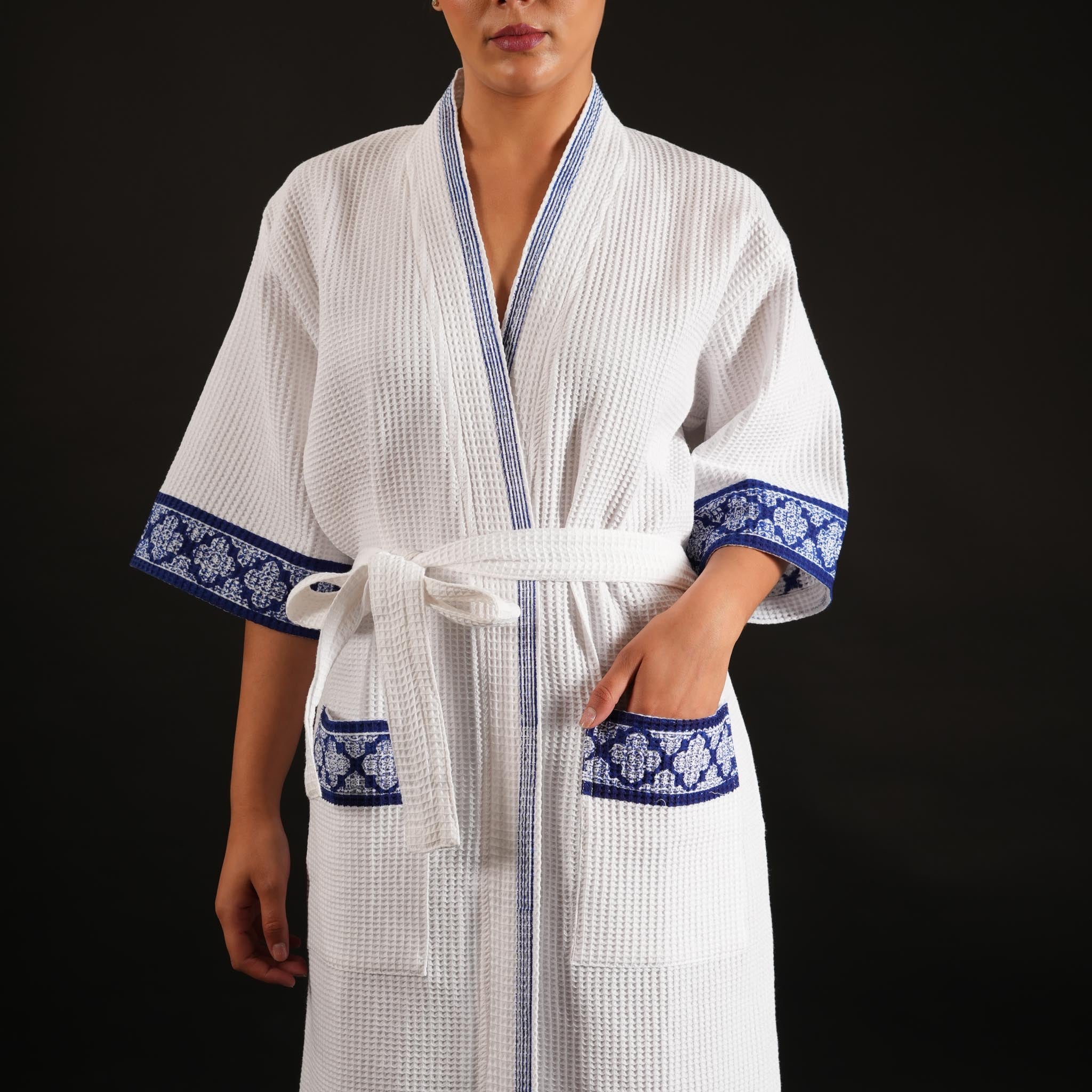 Jali Indigo Bathrobe