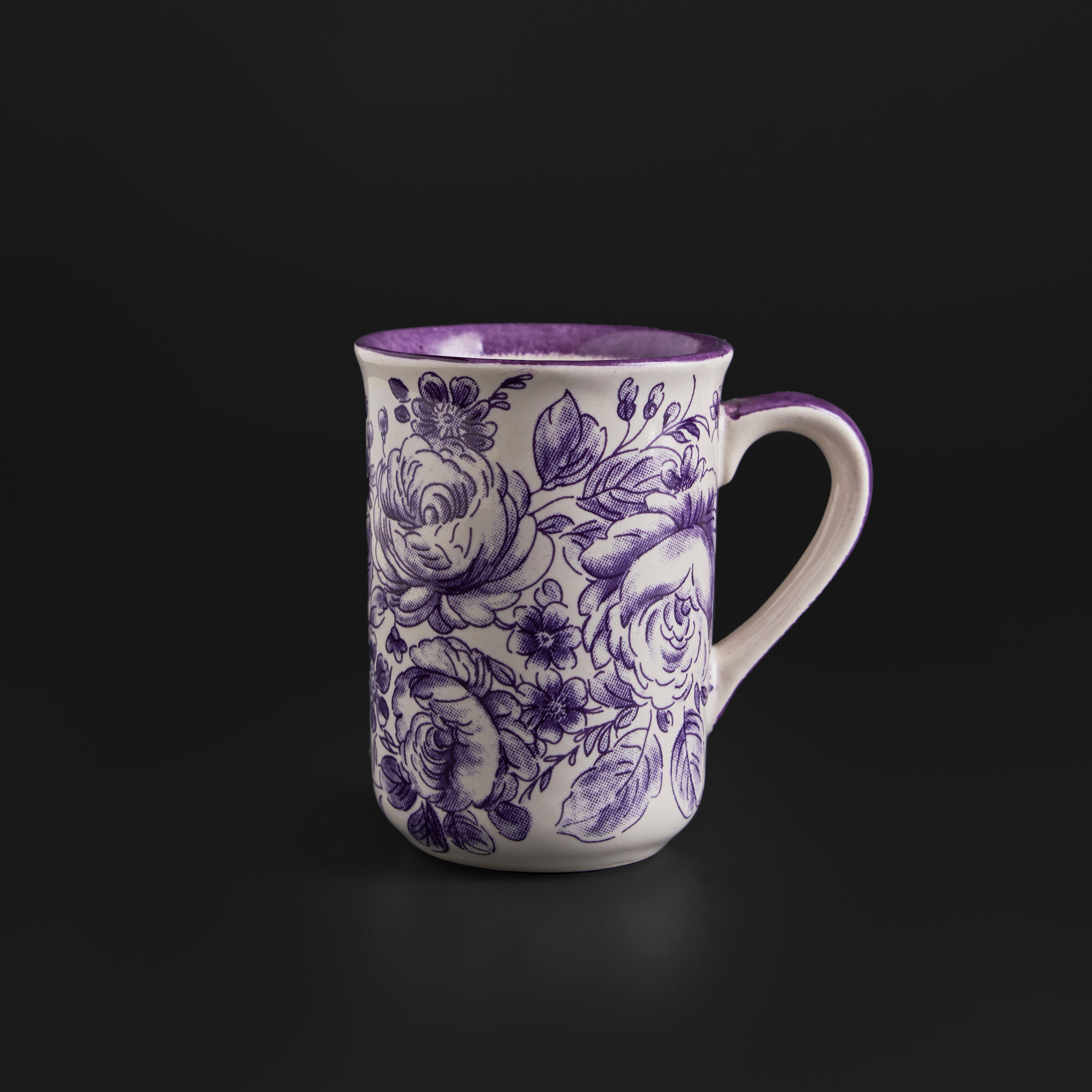 Wild Rose Amethyst Mug & Cookie Plate Set