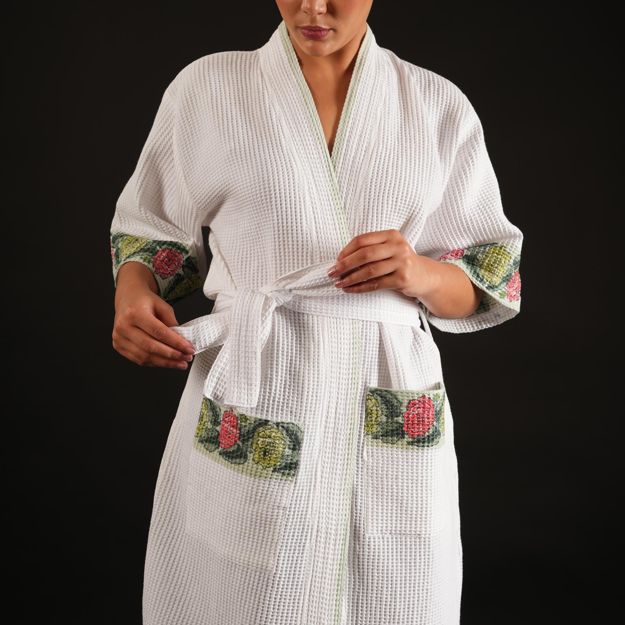 Dahlia Lime Bathrobe