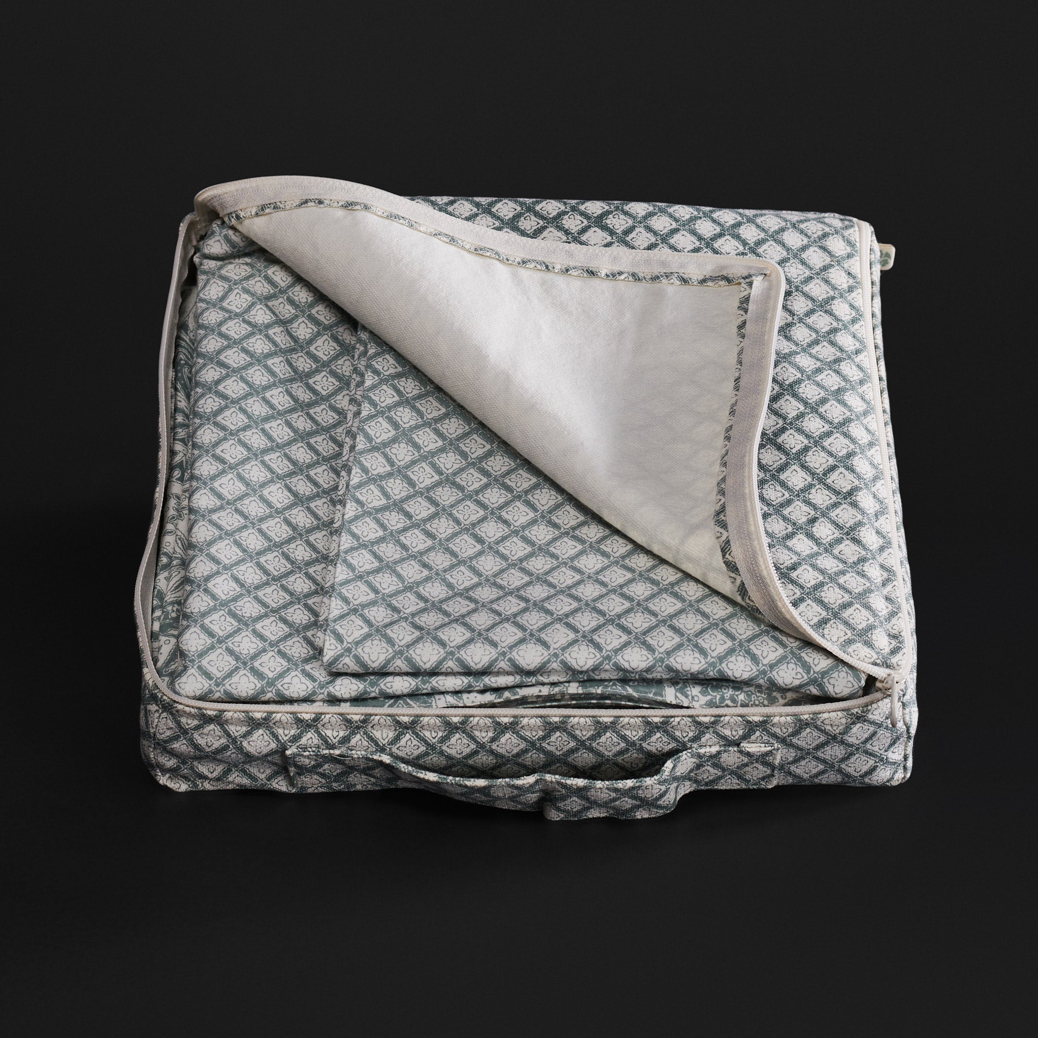 Paisley Jaal Teal Blue Bedsheet & Pillow Cover Set