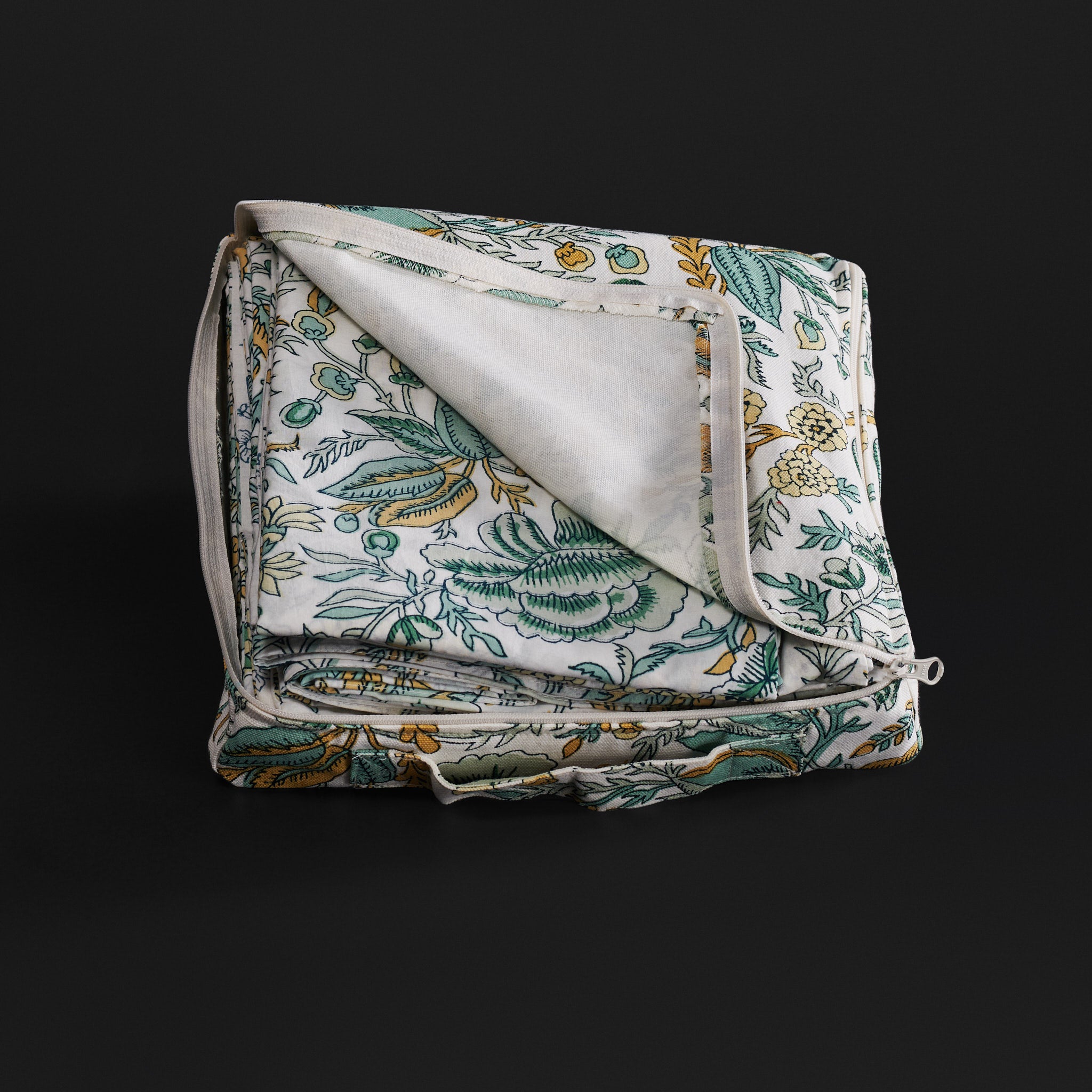 Jamila Green Reversible Duvet Cover & Pillow Set