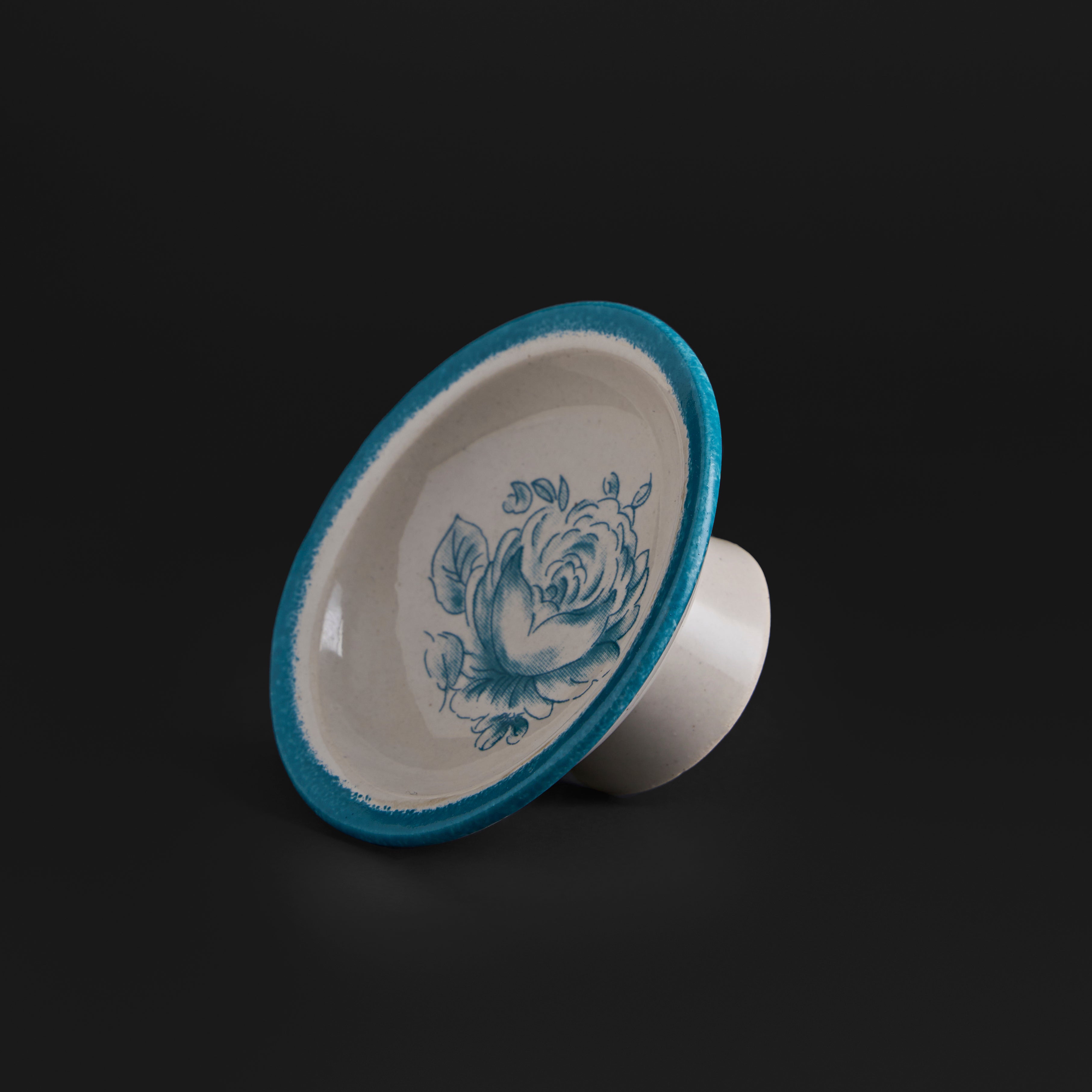 Wild Rose Turquoise Mug & Cookie Plate Set