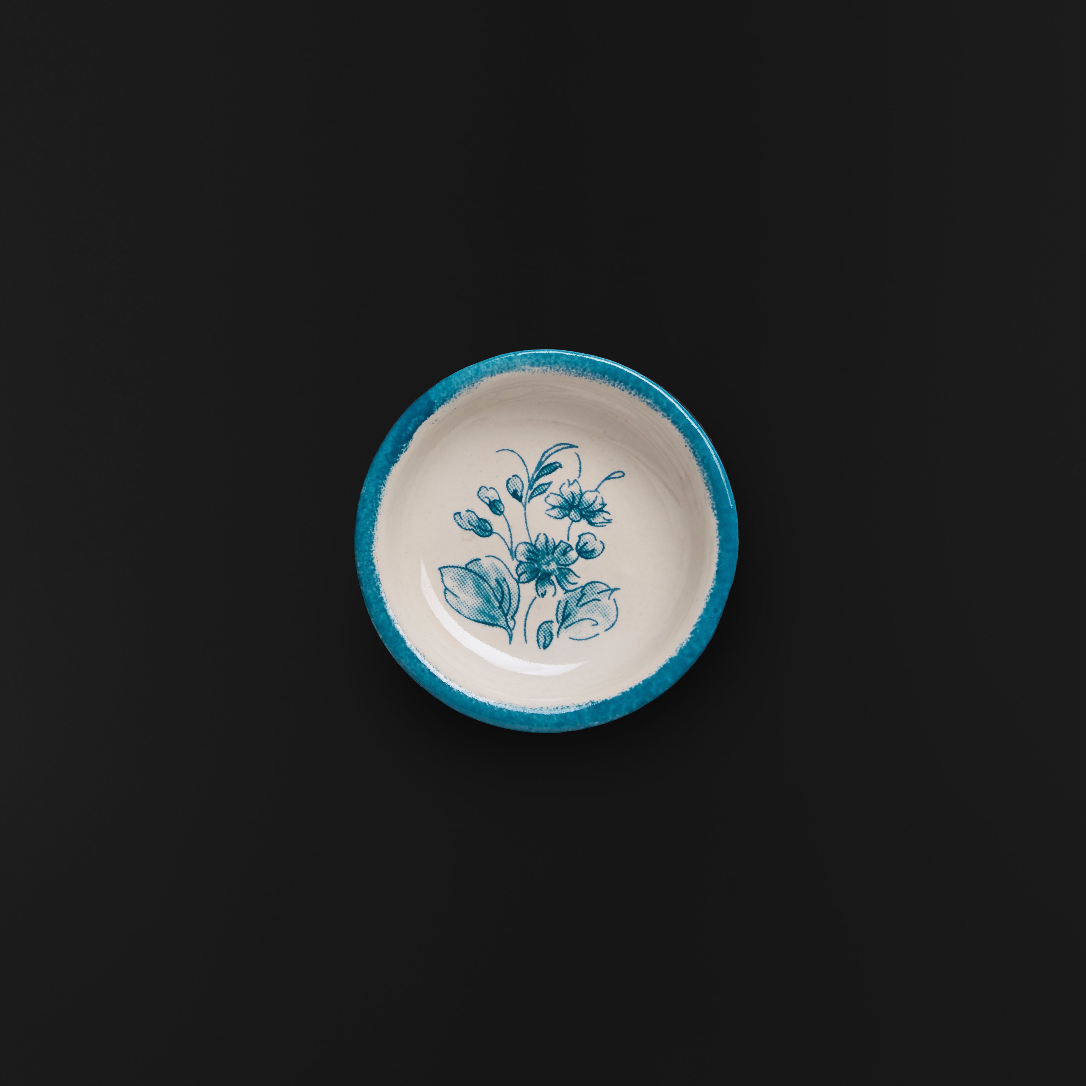 Wild Rose Turquoise Mug & Small Dish Set