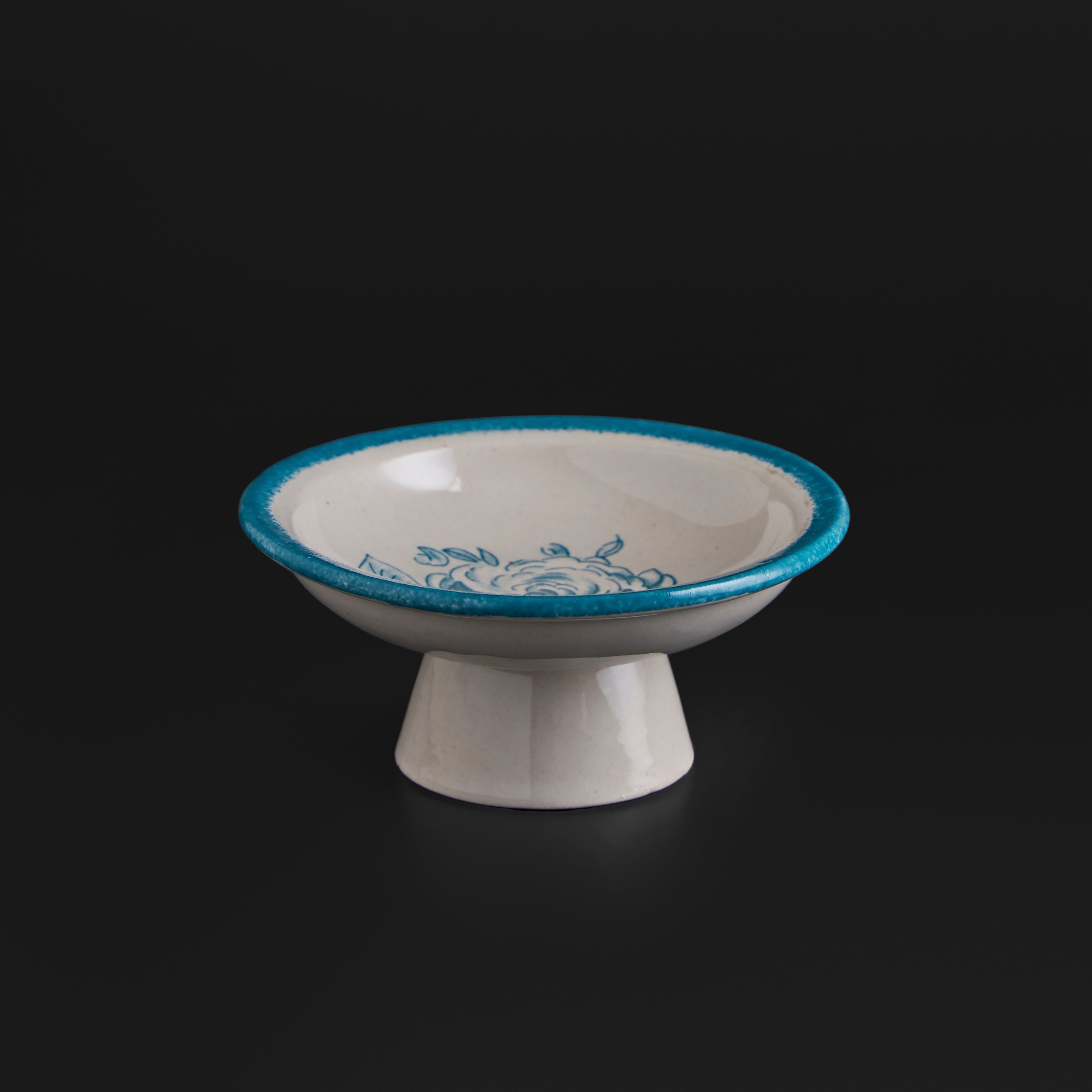 Wild Rose Turquoise Mug & Cookie Plate Set