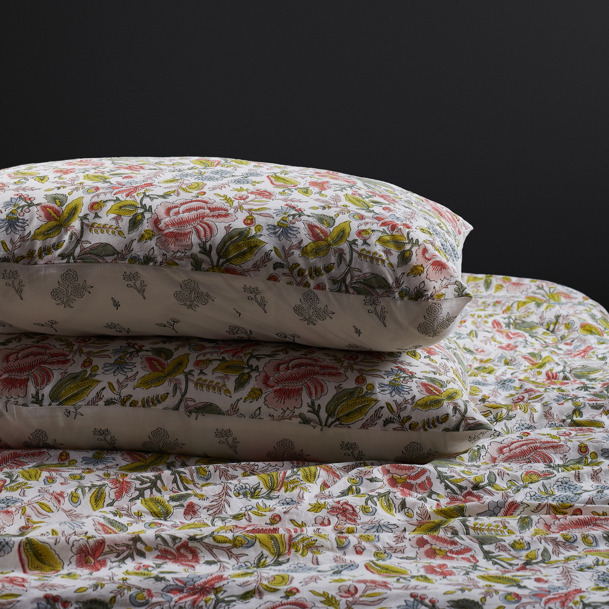 Jamila Rose Reversible Duvet Cover & Pillow Set
