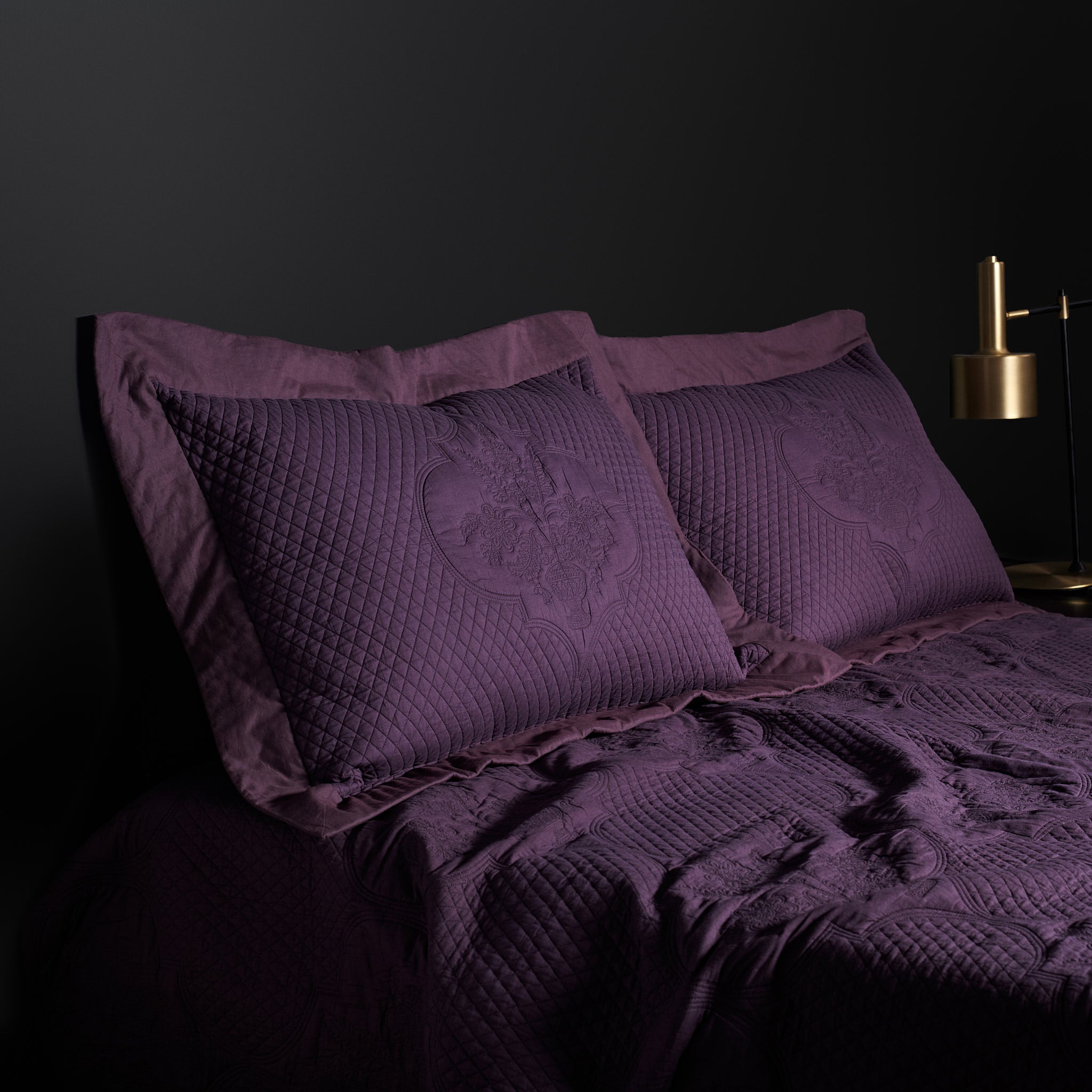 Gulnar Jamun Quilted Bedcover