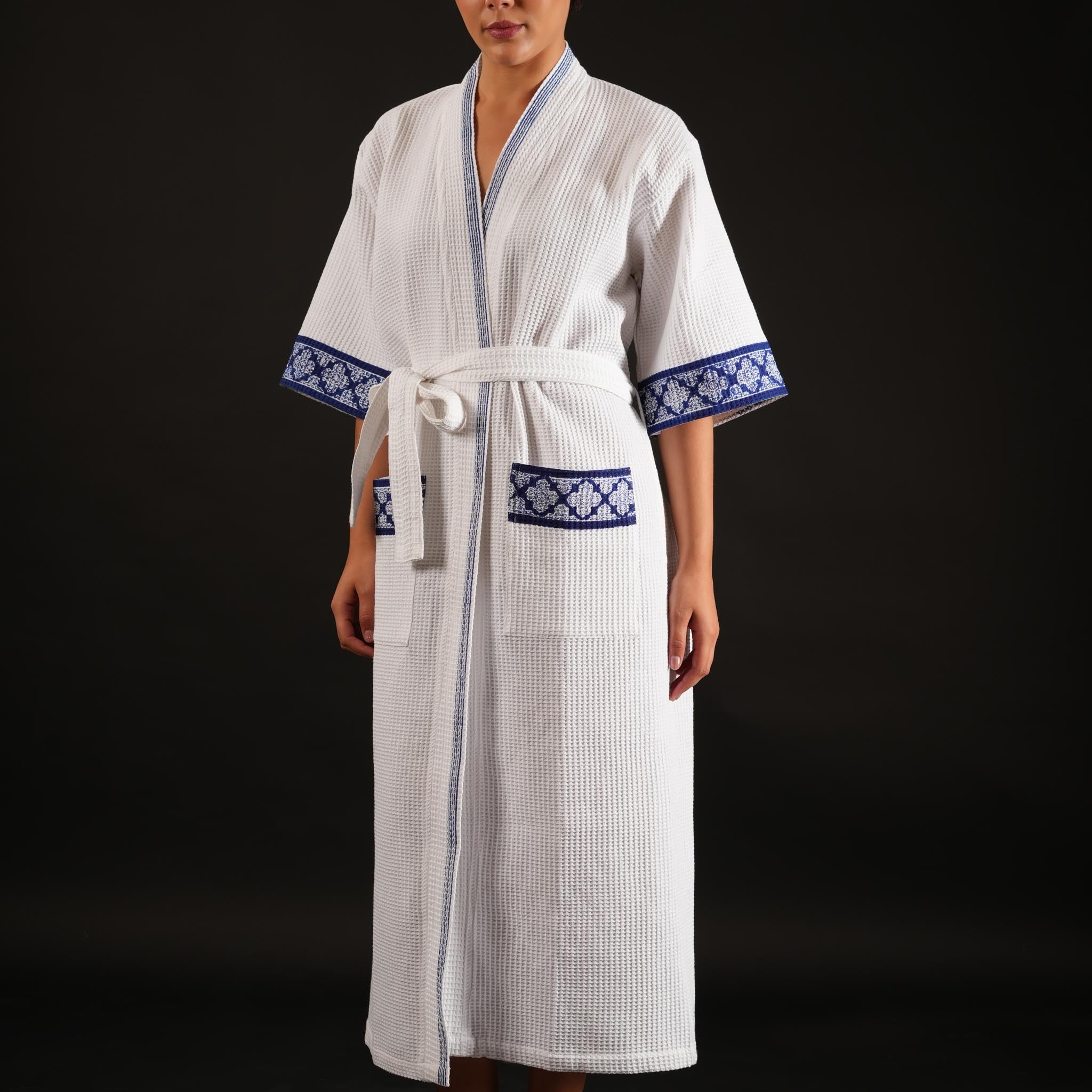 Jali Indigo Bathrobe