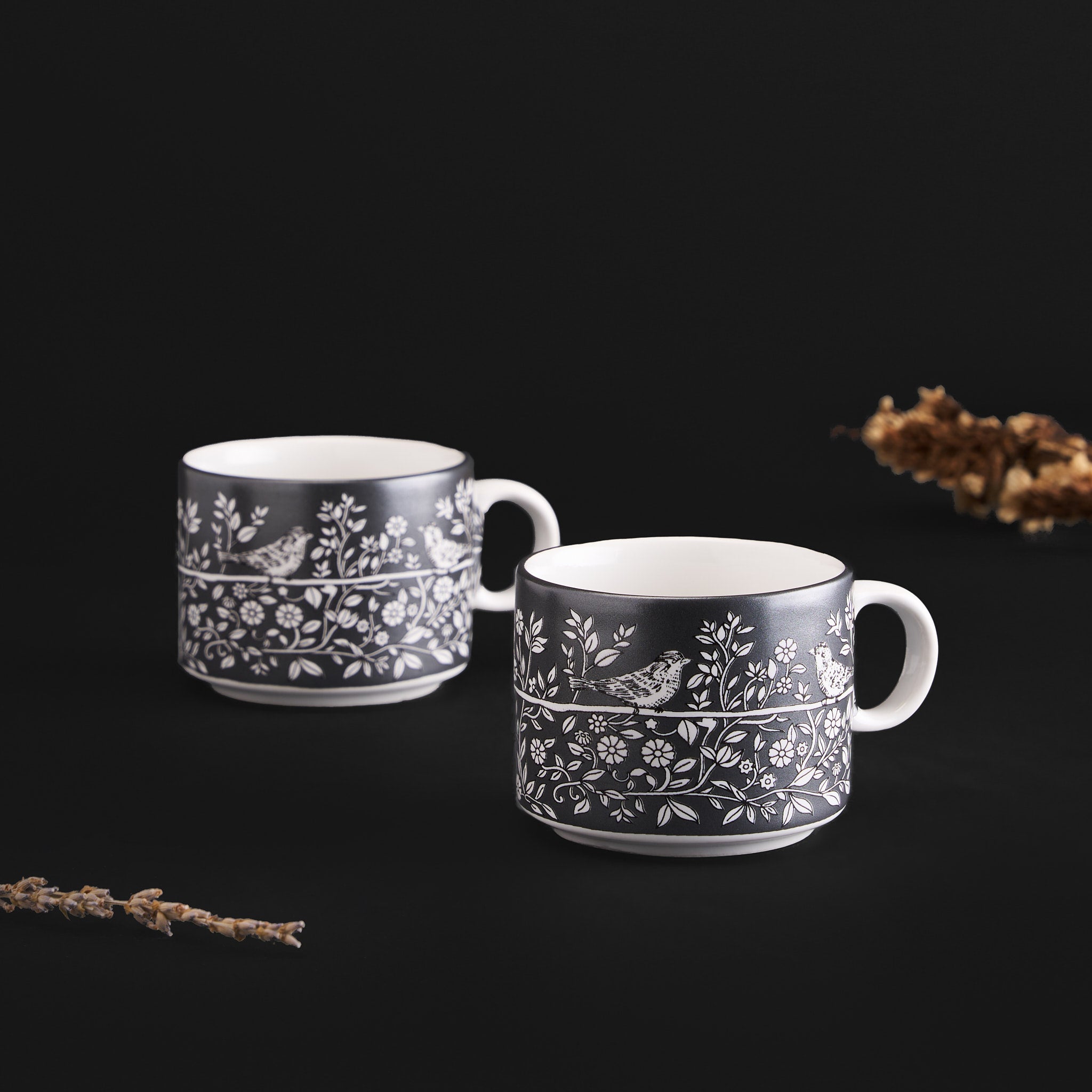 Kalam Charcoal Espresso Mug Set