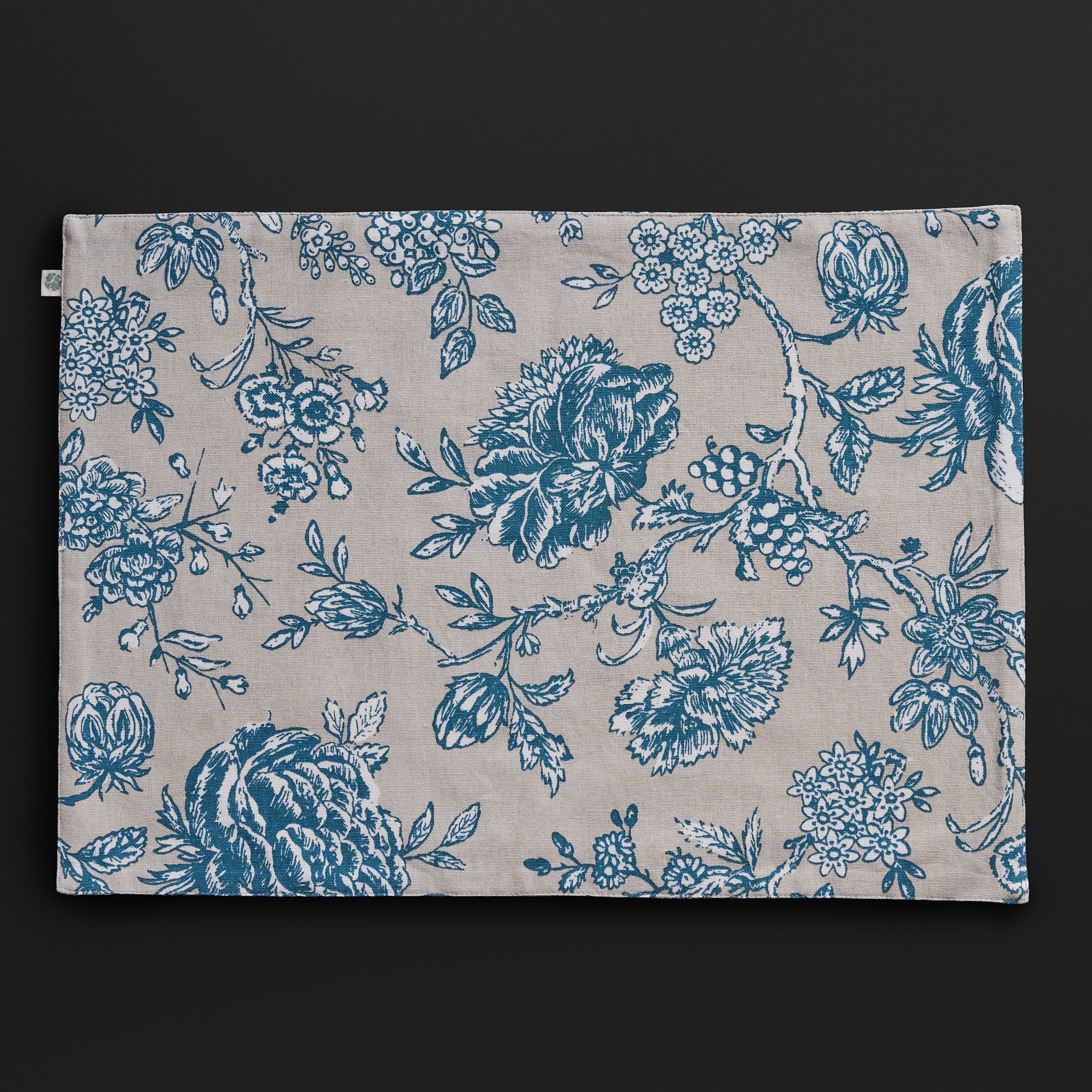 Ayana Teal Blue Reversible Placemats