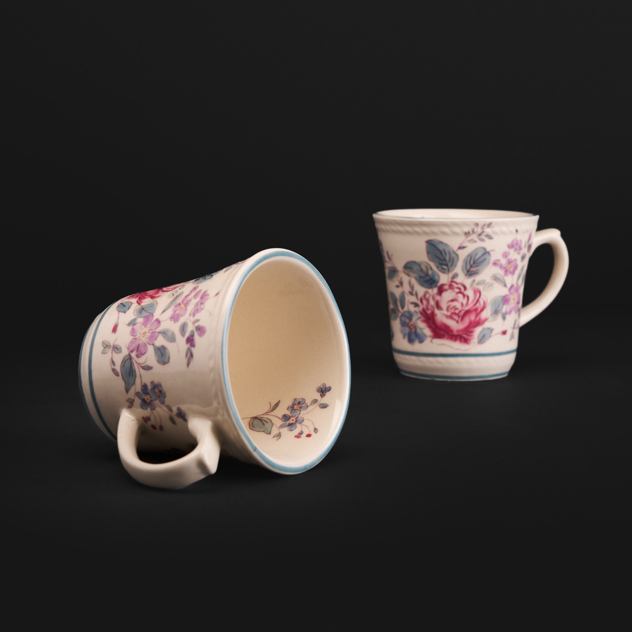 Mala Multicolour Mug & Tapa Plate Set