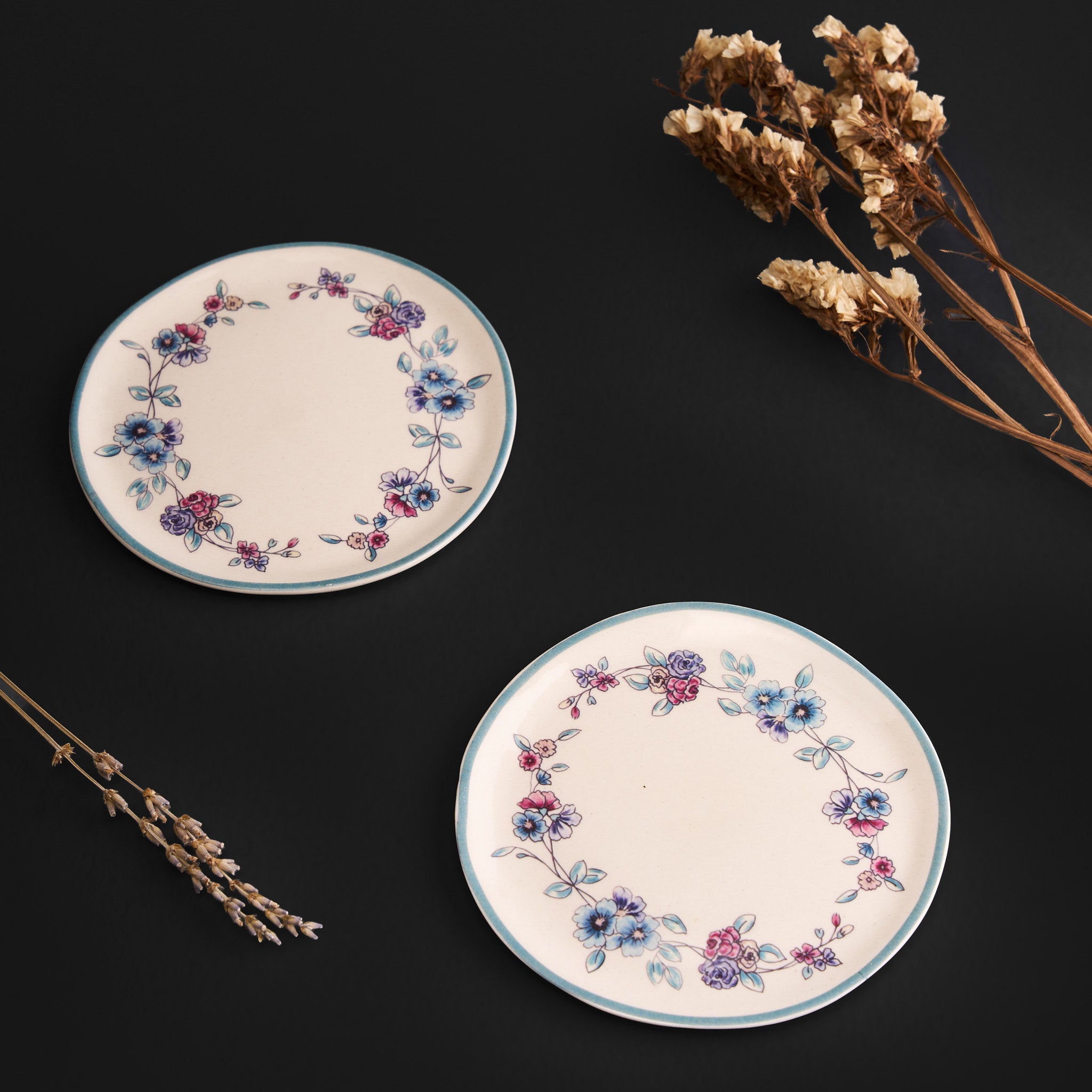 Mala Multicolour Mug & Tapa Plate Set