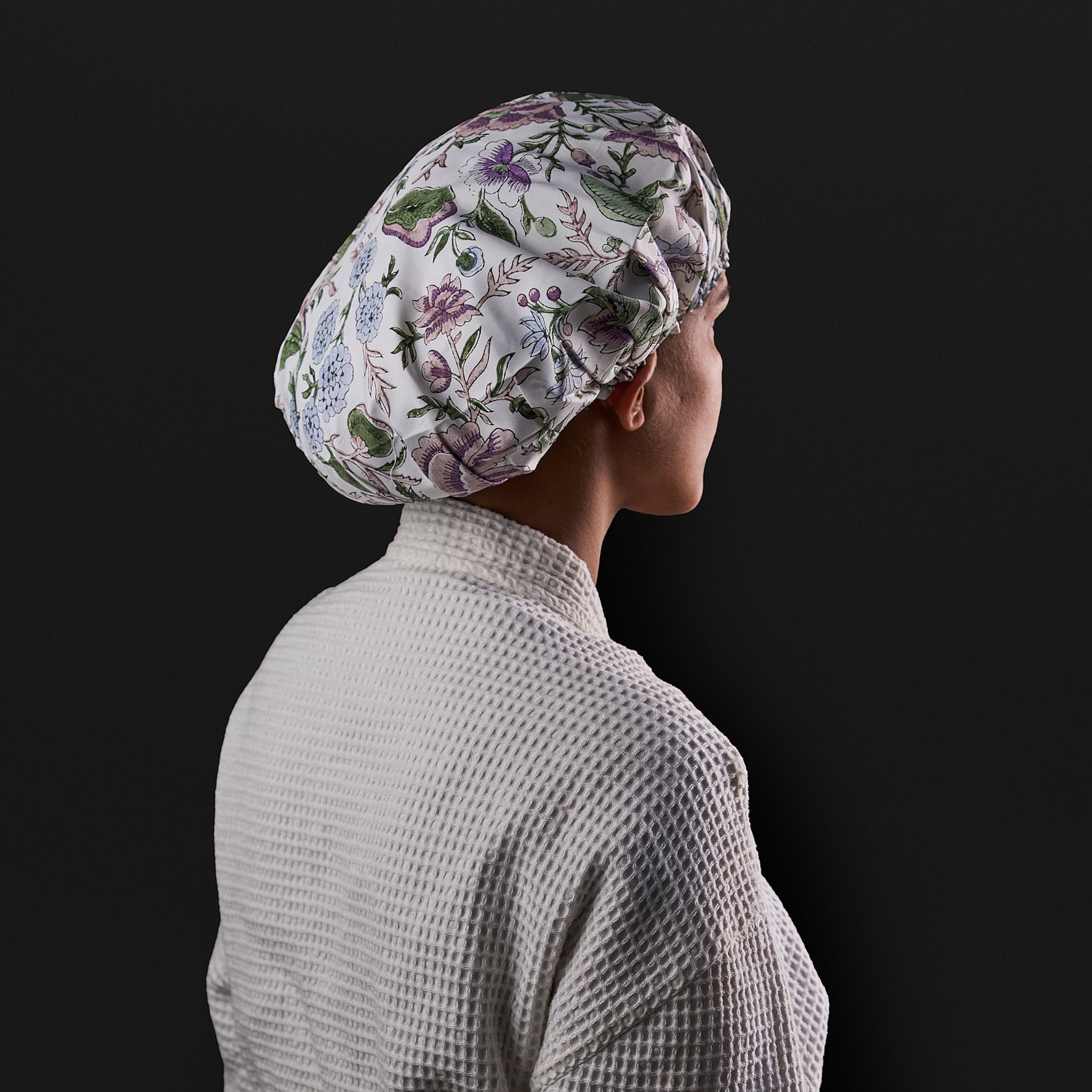 Jamila Blue Shower Cap