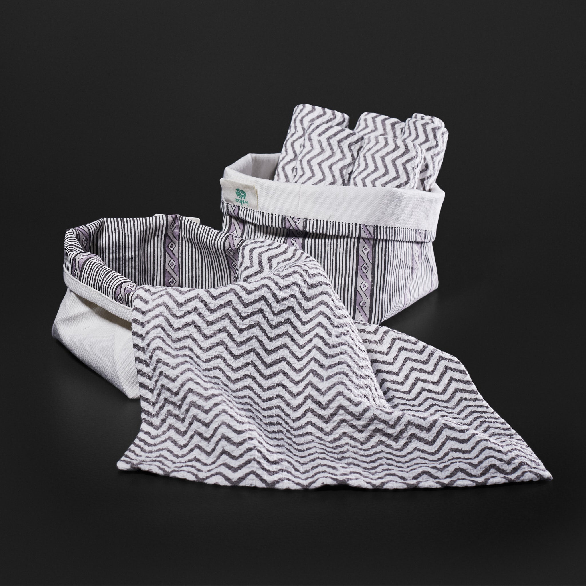 Tula Charcoal Grey Round Vanity Tray