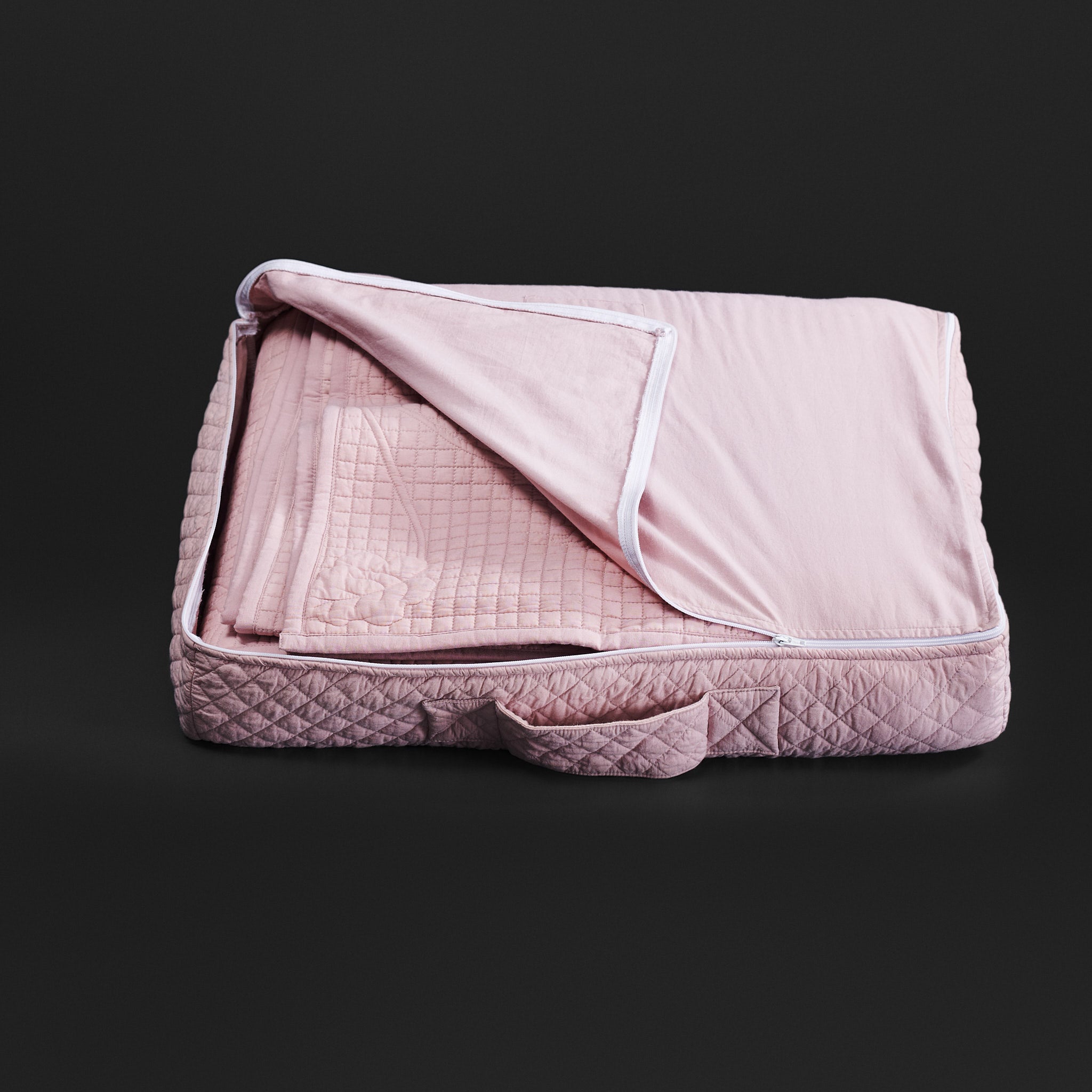 Floral Dusty Rose Quilted Pillow Shams