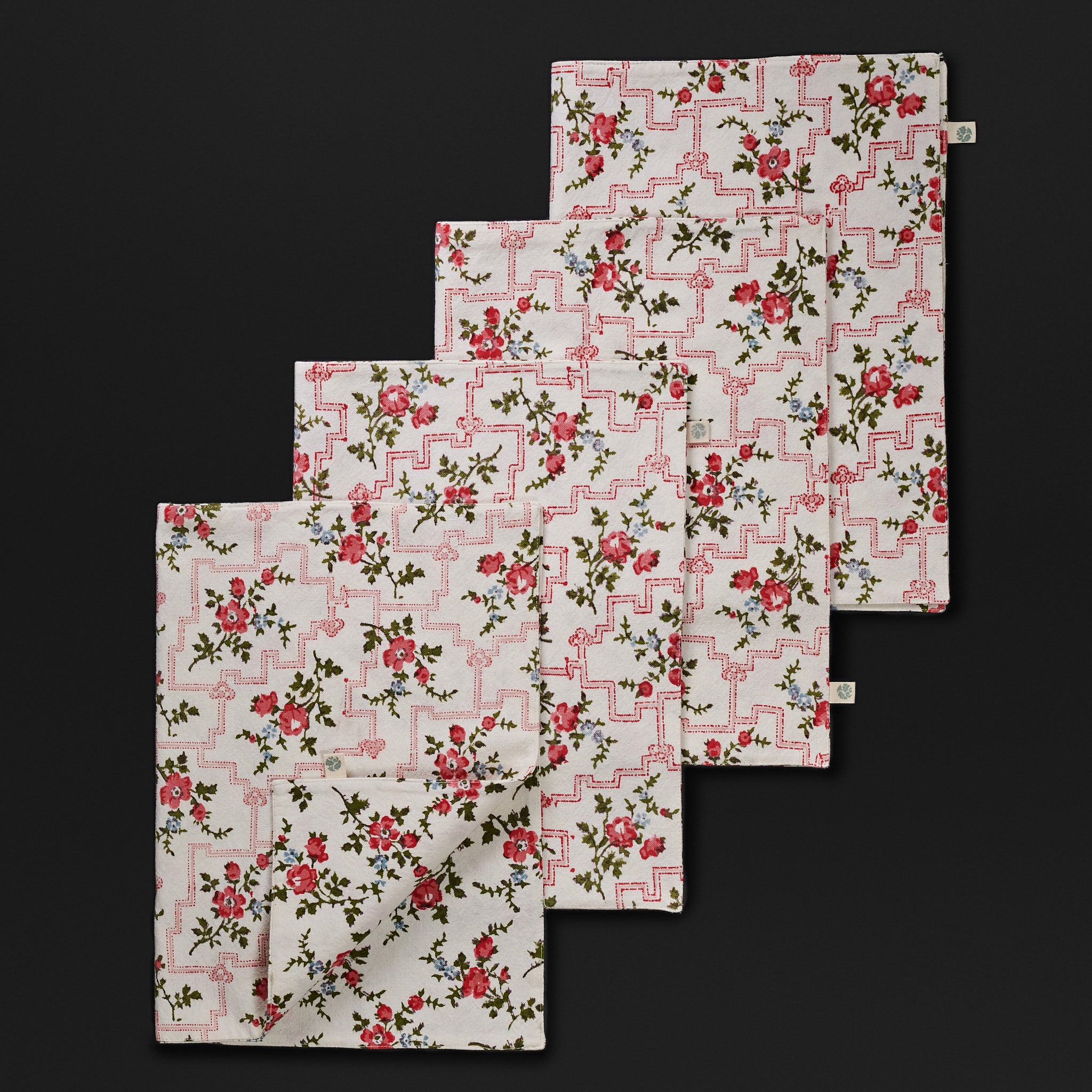 Leana Coral Reversible Placemats