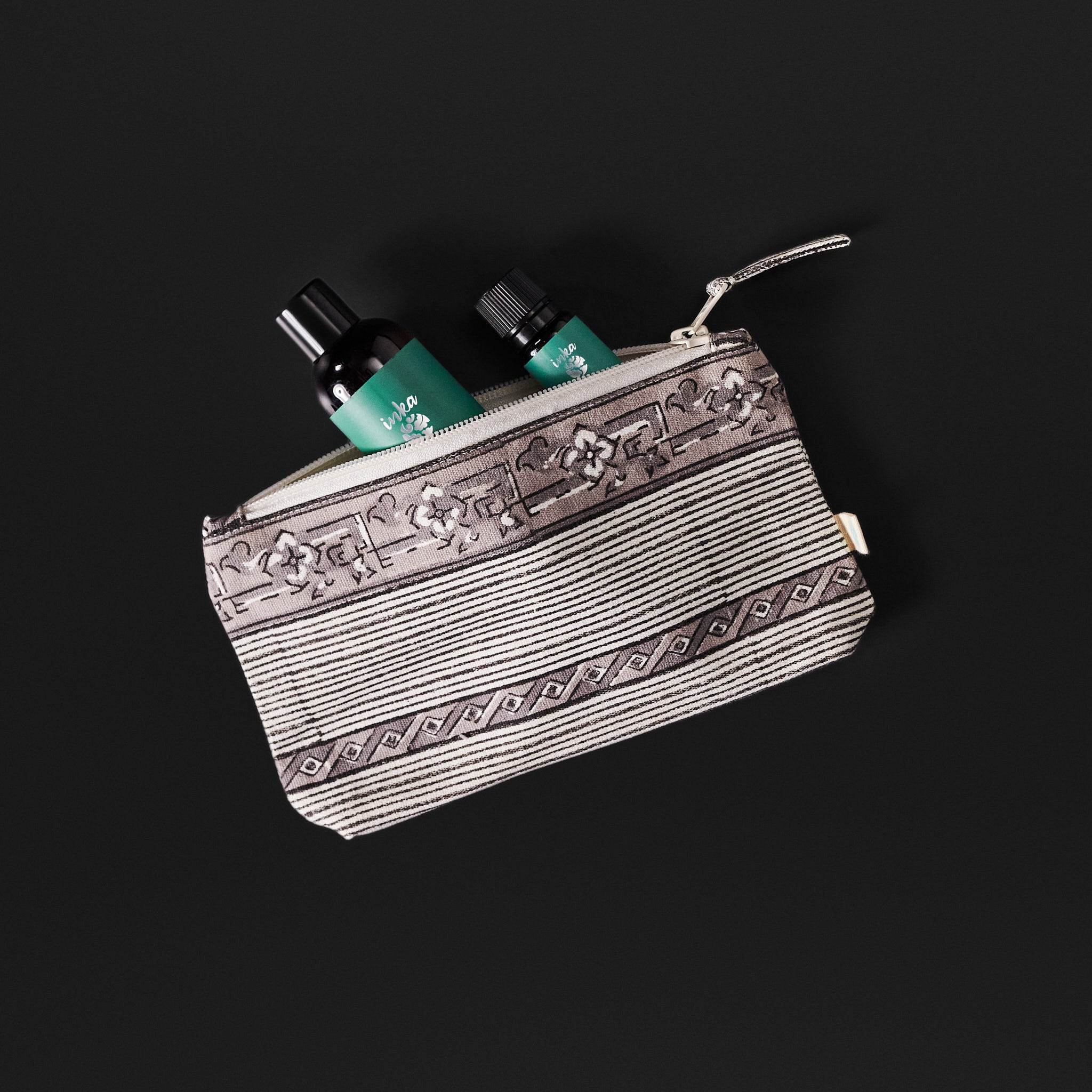 Tula Charcoal Grey Travel Pouches