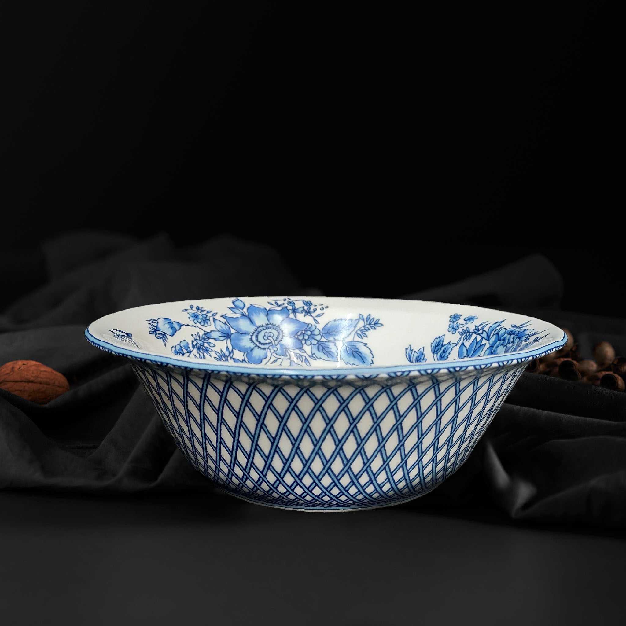 Renata China Blue Serving Bowl Medium