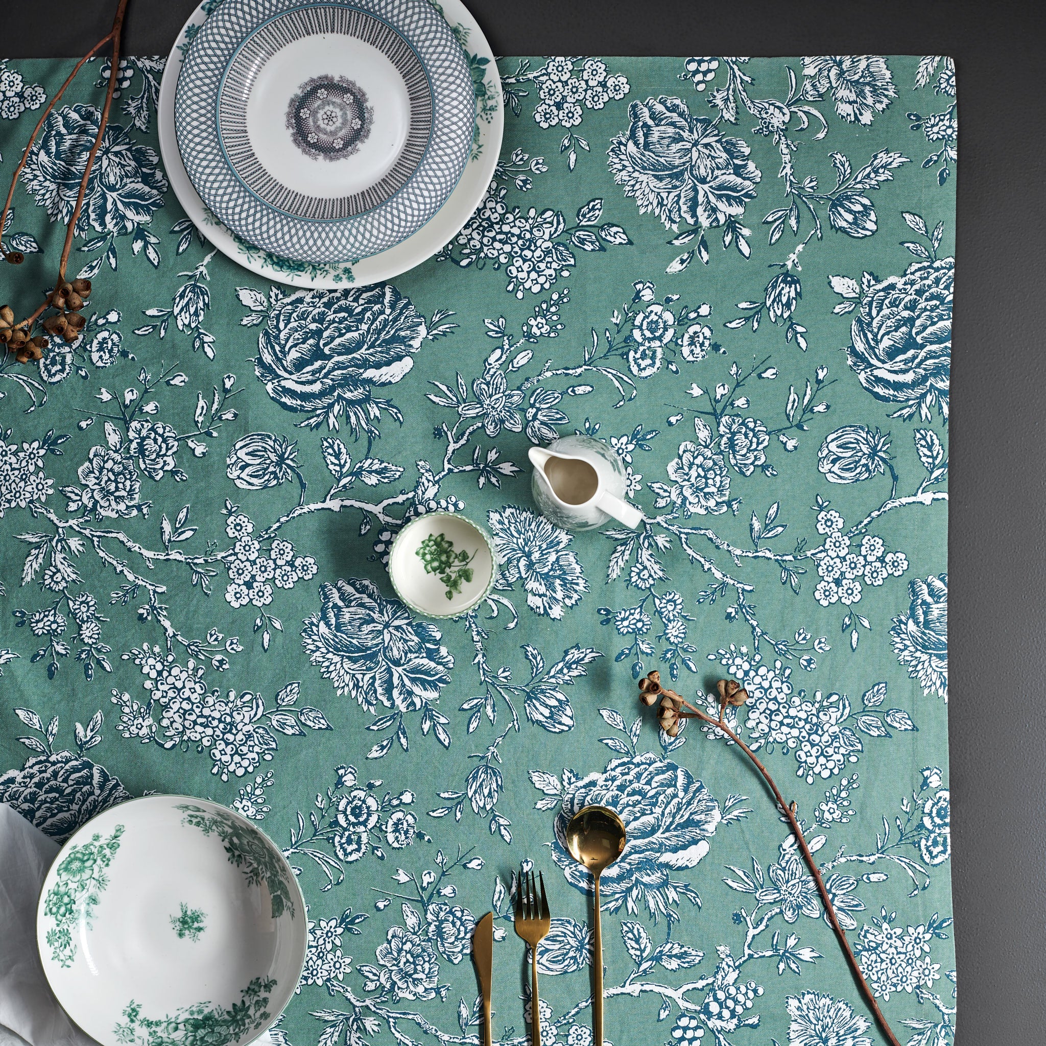 Ayana Sage Green Tablecloth
