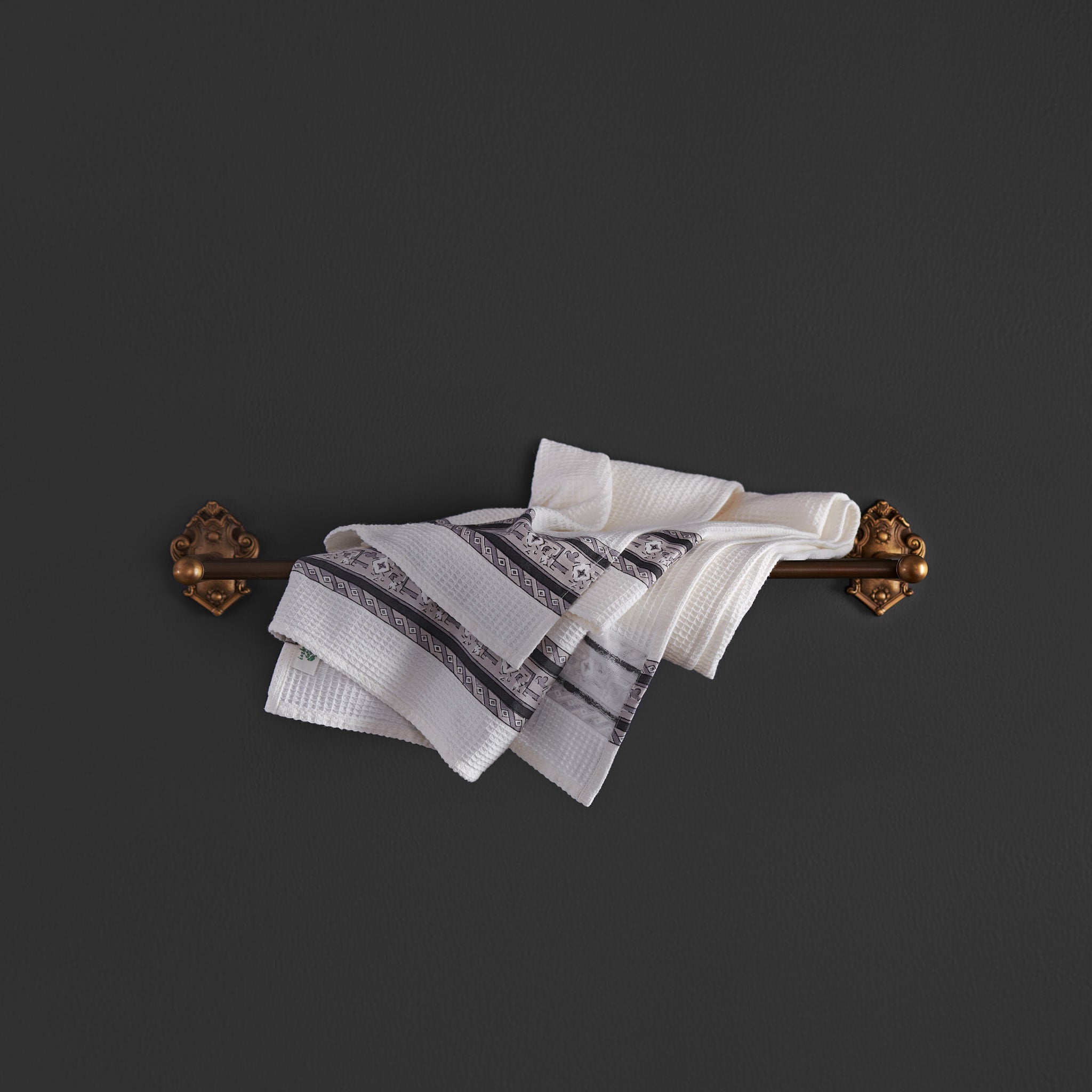 Tula Charcoal Grey Hand Towels