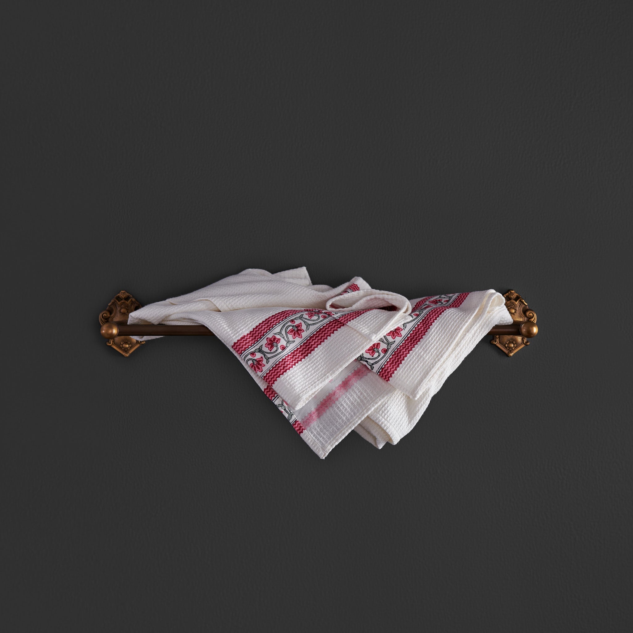 Ruhi Raspberry Pink Hand Towels