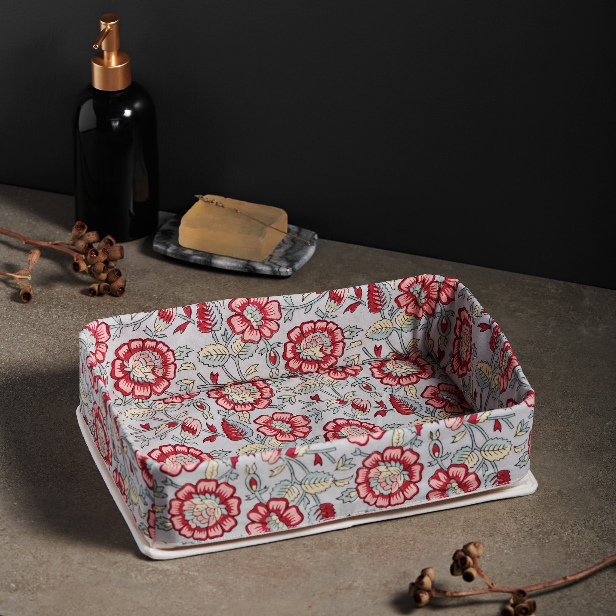 Zenia Crimson Vanity Tray