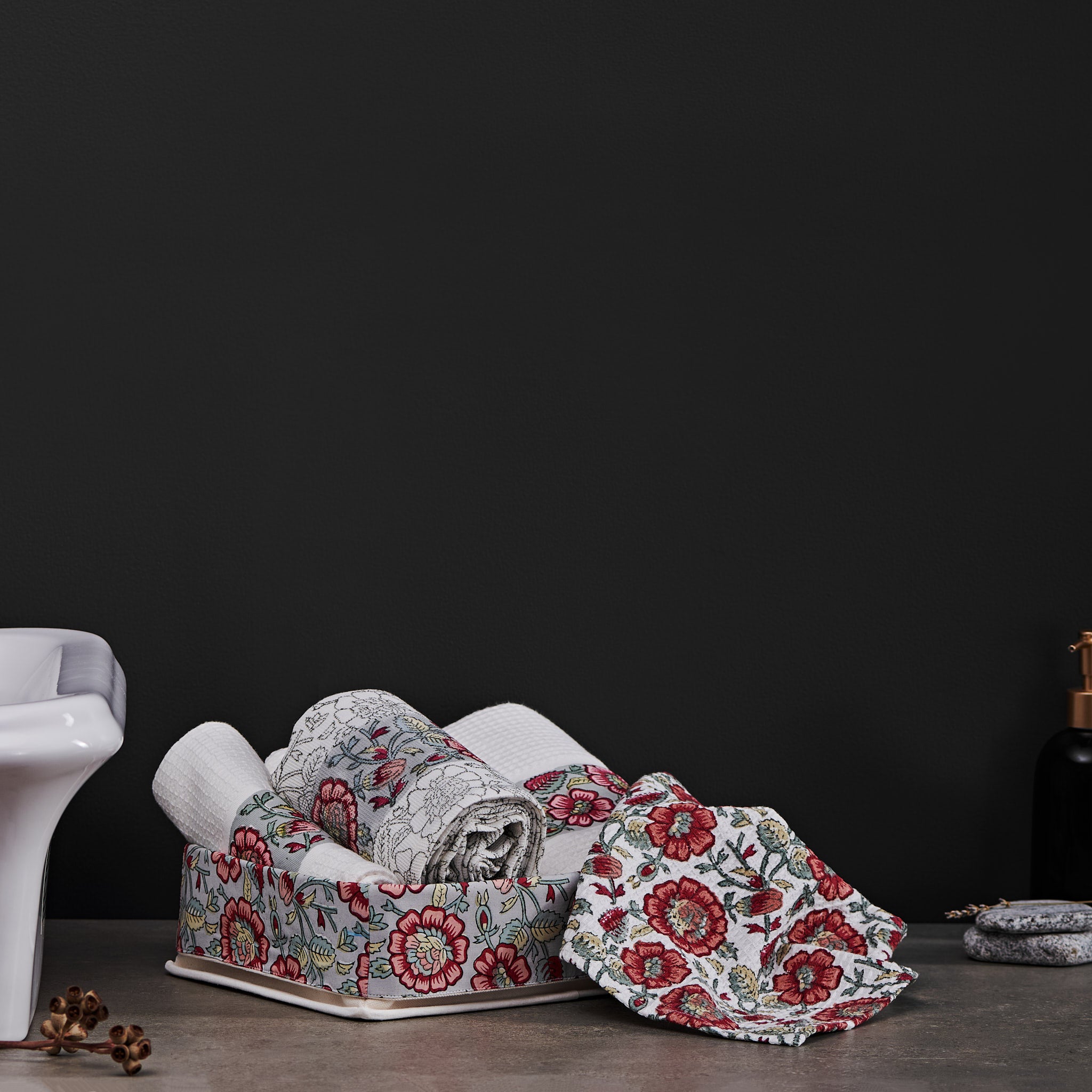 Zenia Crimson Vanity Tray