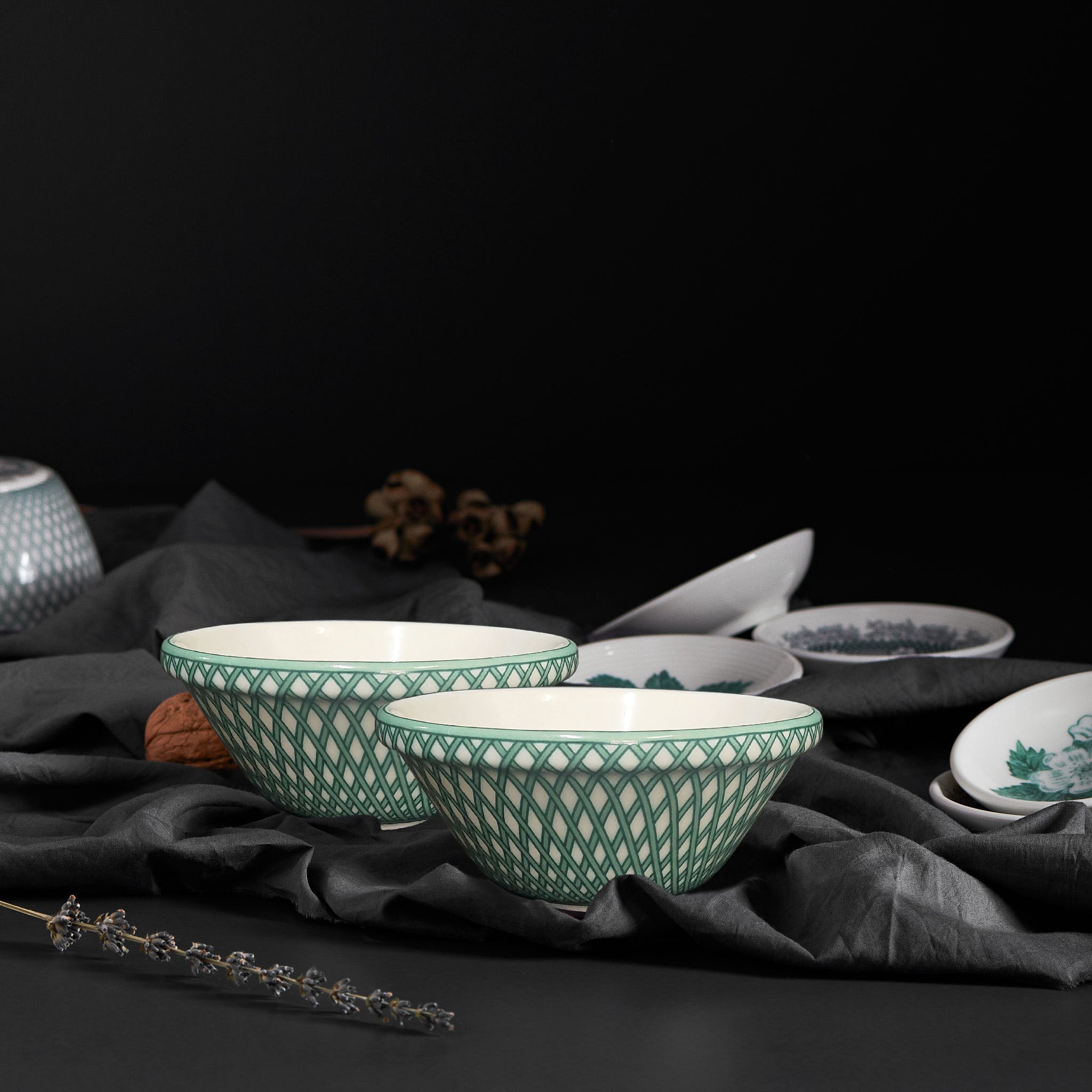 Renata Emerald Green Conical Bowl