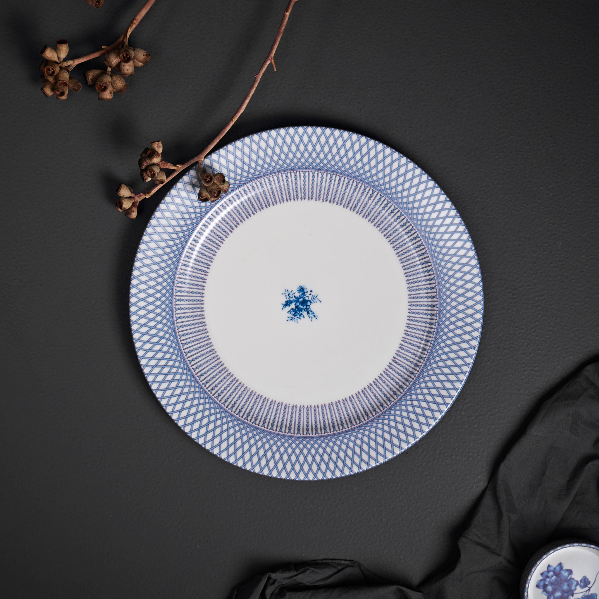 Renata China Blue Dinner Plate Set