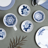 Renata China Blue Small Dish Set (Set of 4)
