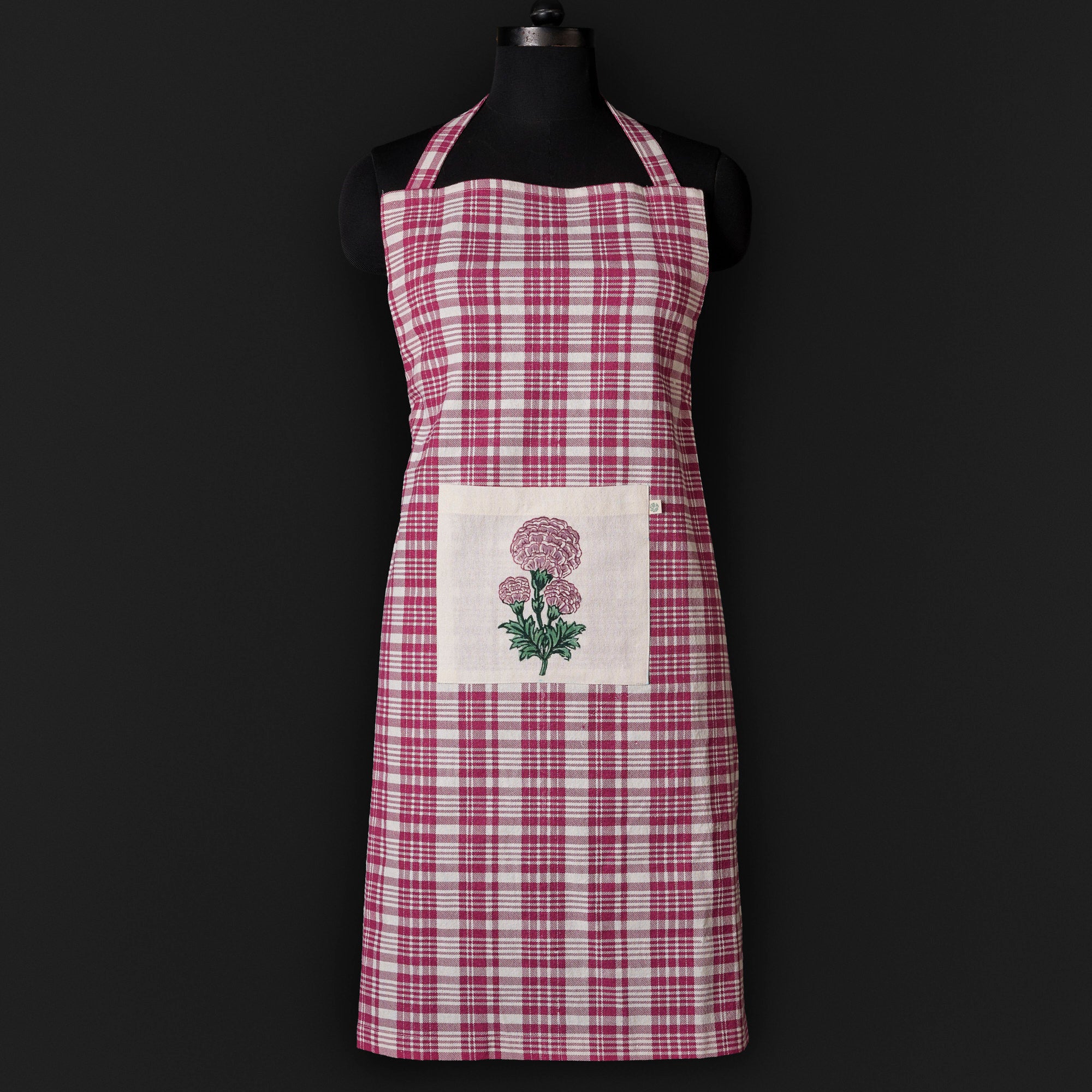 Meesha Magenta Pink Apron