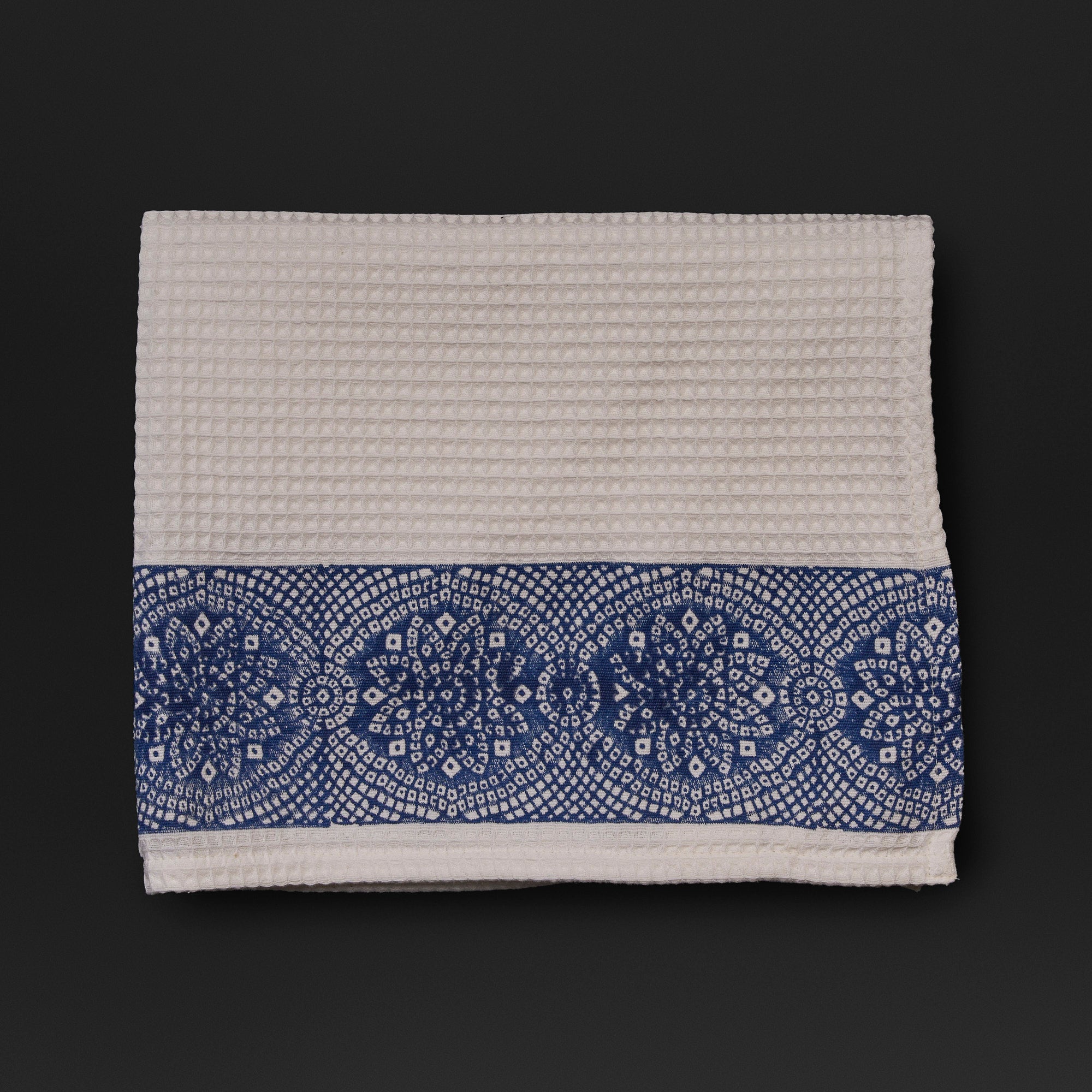 Mosaic Ink Blue Sweat Towel
