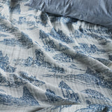 Vedika indigo throw