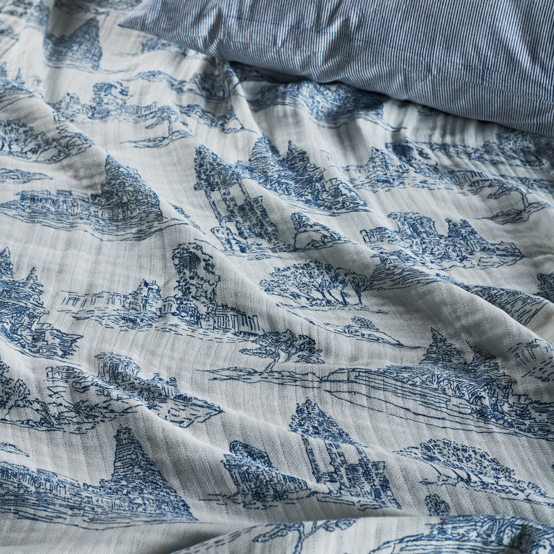 Vedika indigo throw