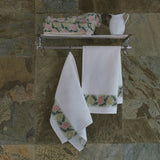 Dahlia lime hand towels (Set of 2)
