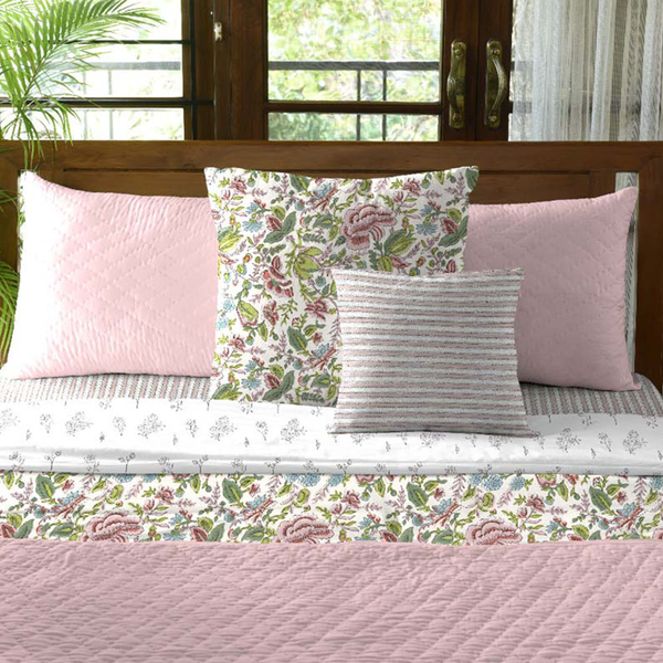 Floral Dusty Rose Bedcover