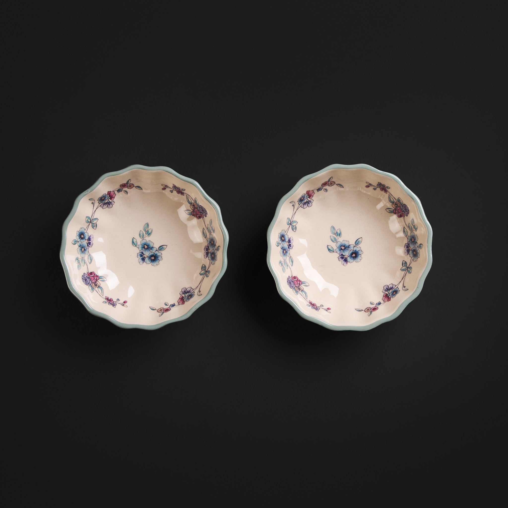 Mala Multicolour Petal Bowl Set