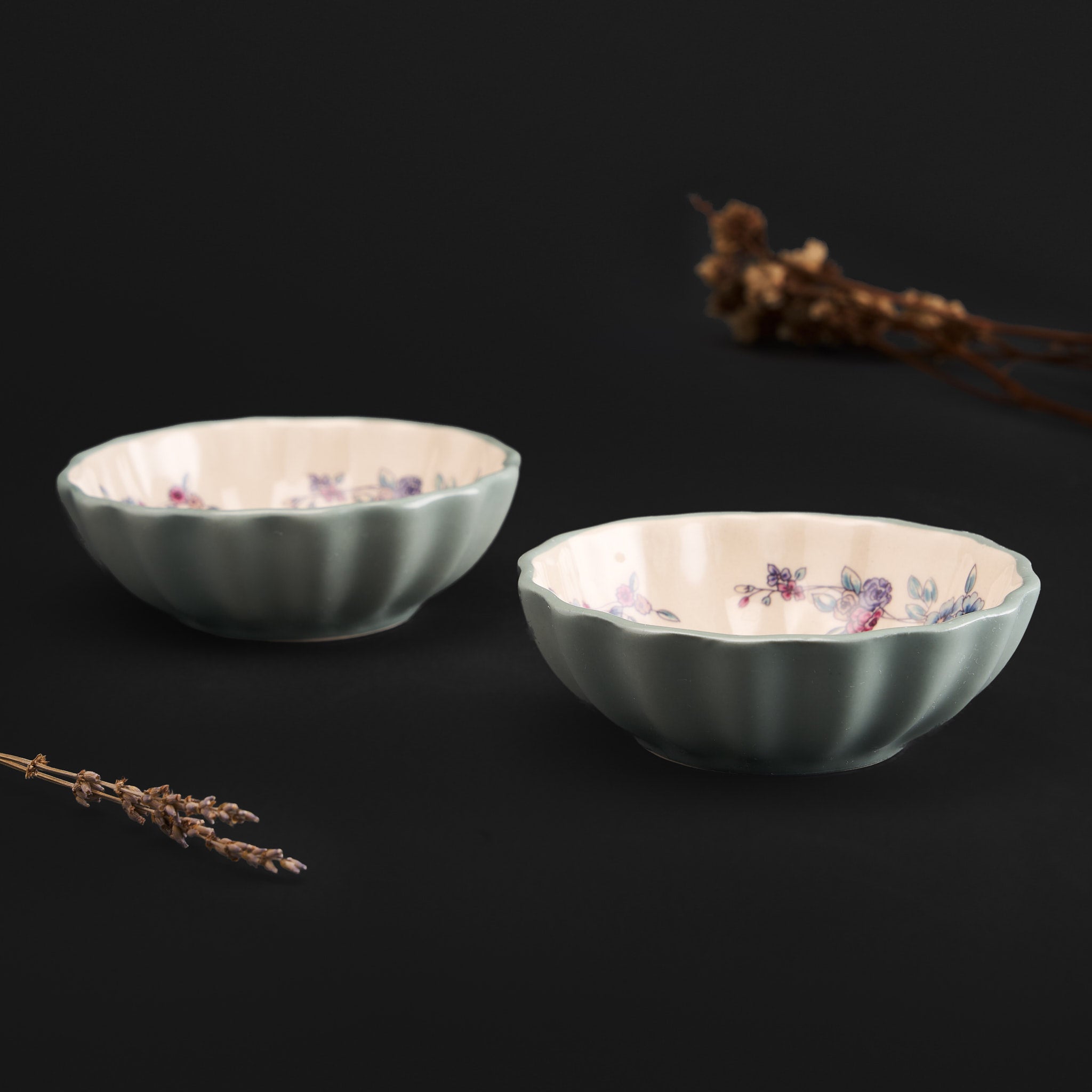 Mala Multicolour Petal Bowl Set