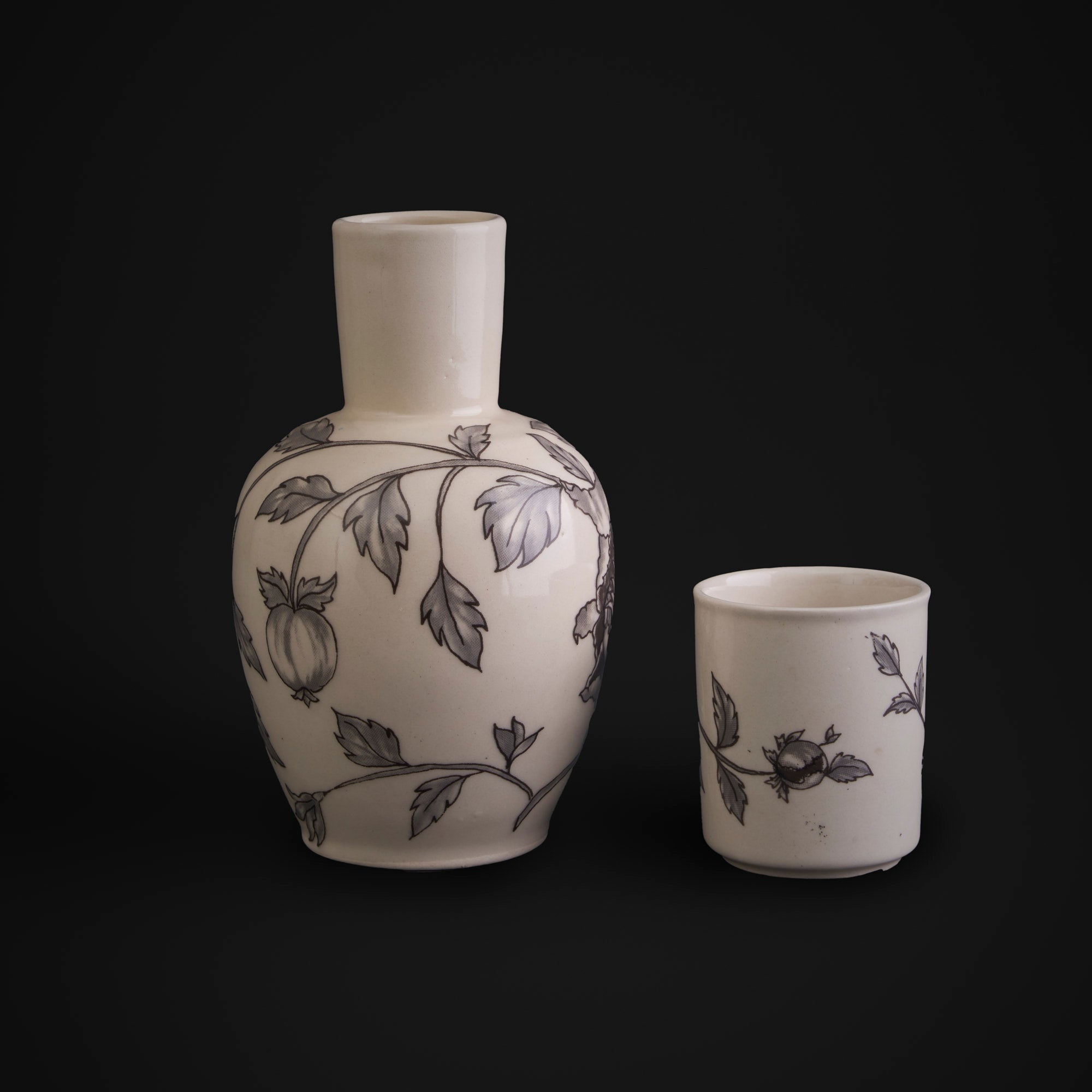 Pomegranate Charcoal Grey Surai Set