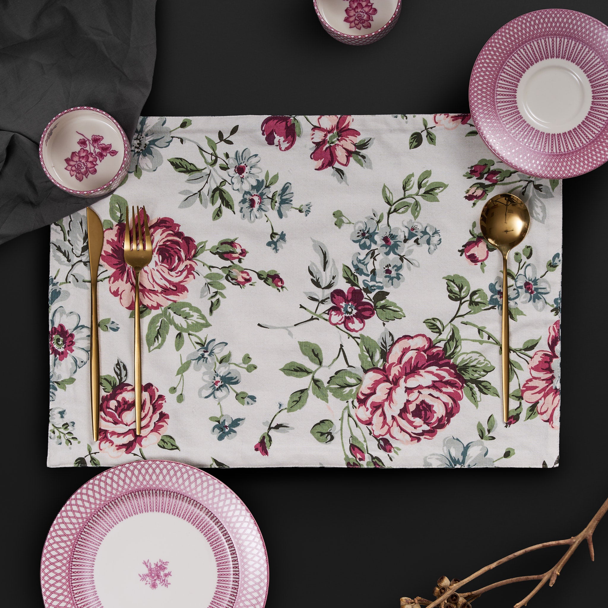 Saba Plum Reversible Placemats